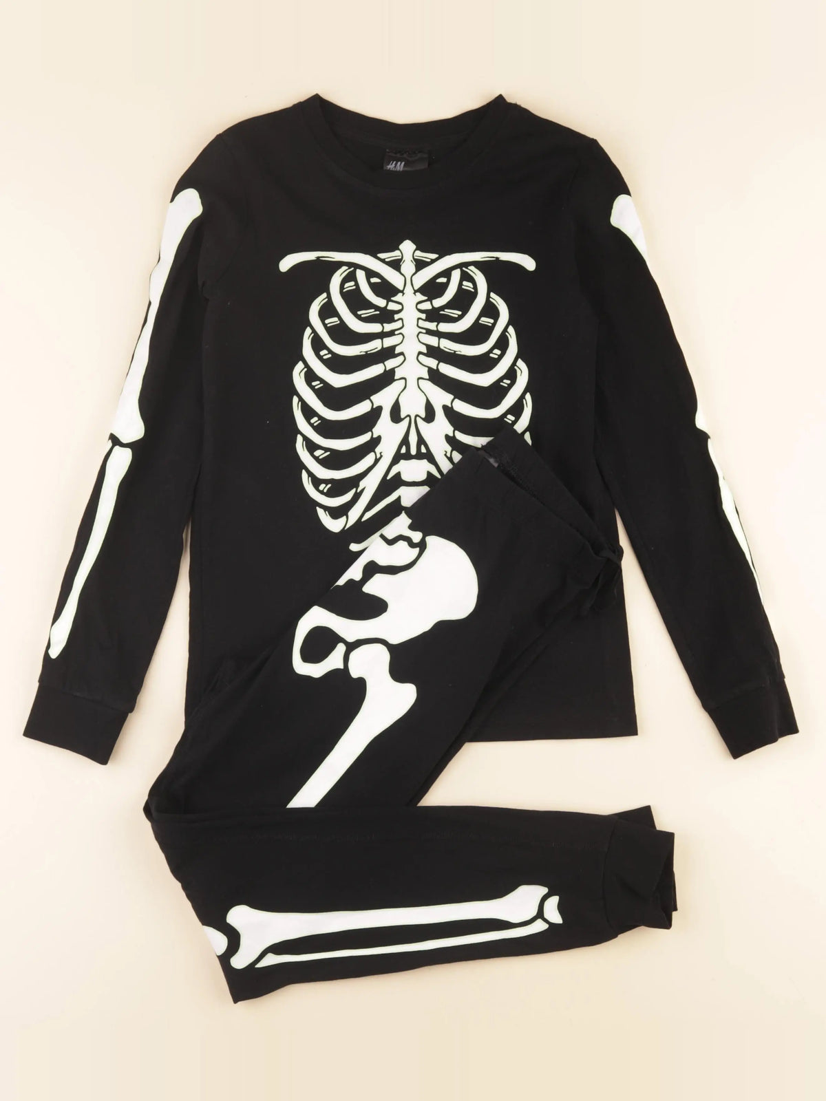 H&M - pyjama coton noir - 10 ans