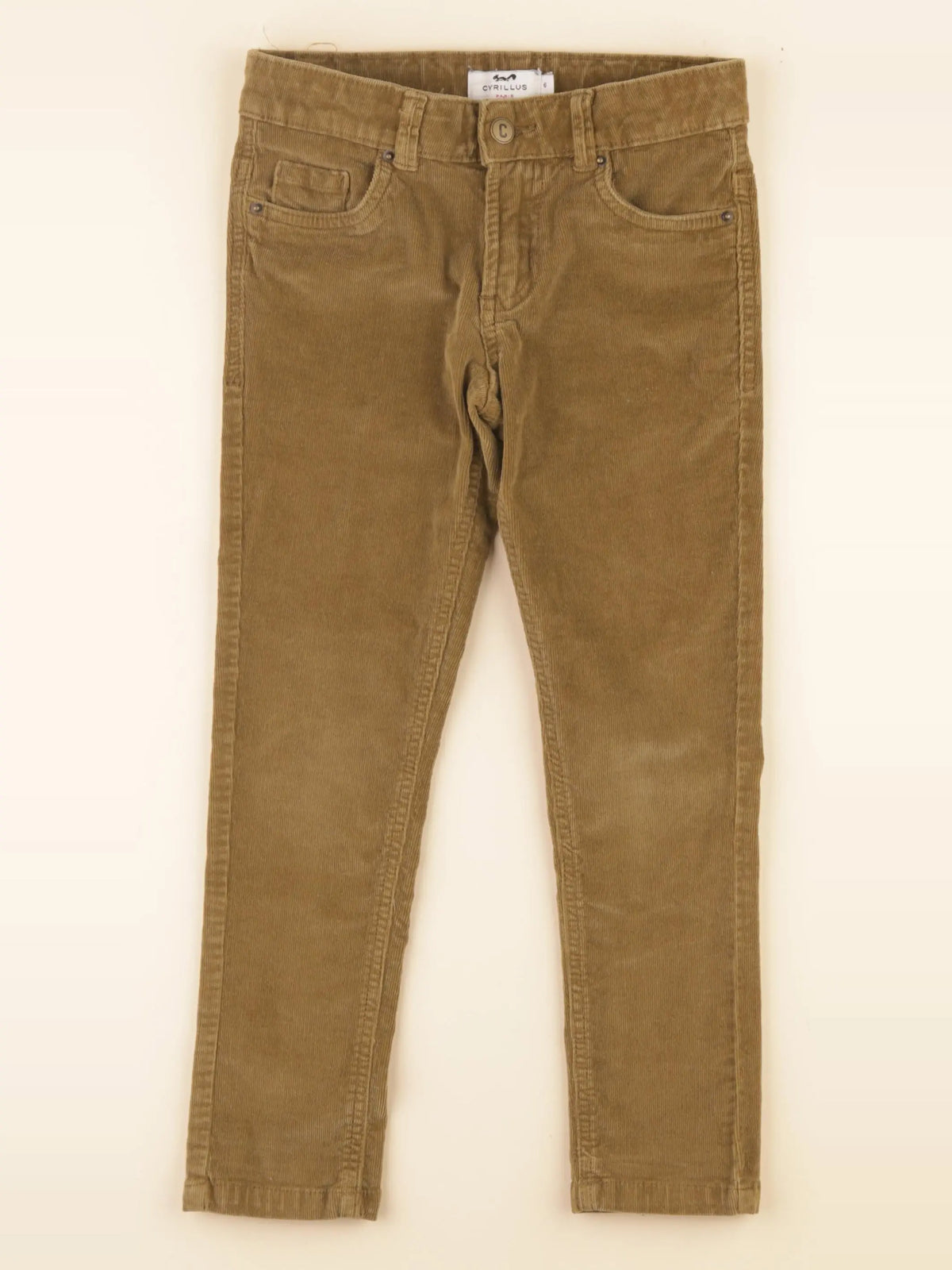 Cyrillus - pantalon beige - 6 ans