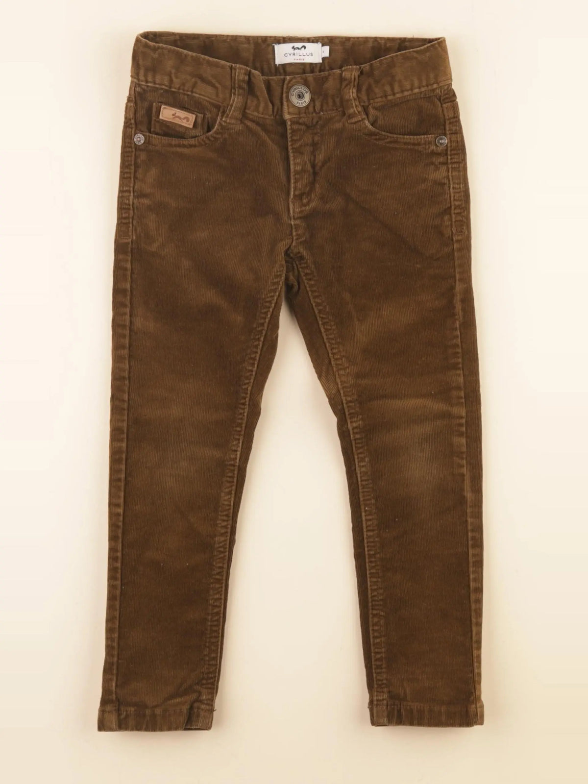 Cyrillus - pantalon marron - 4 ans