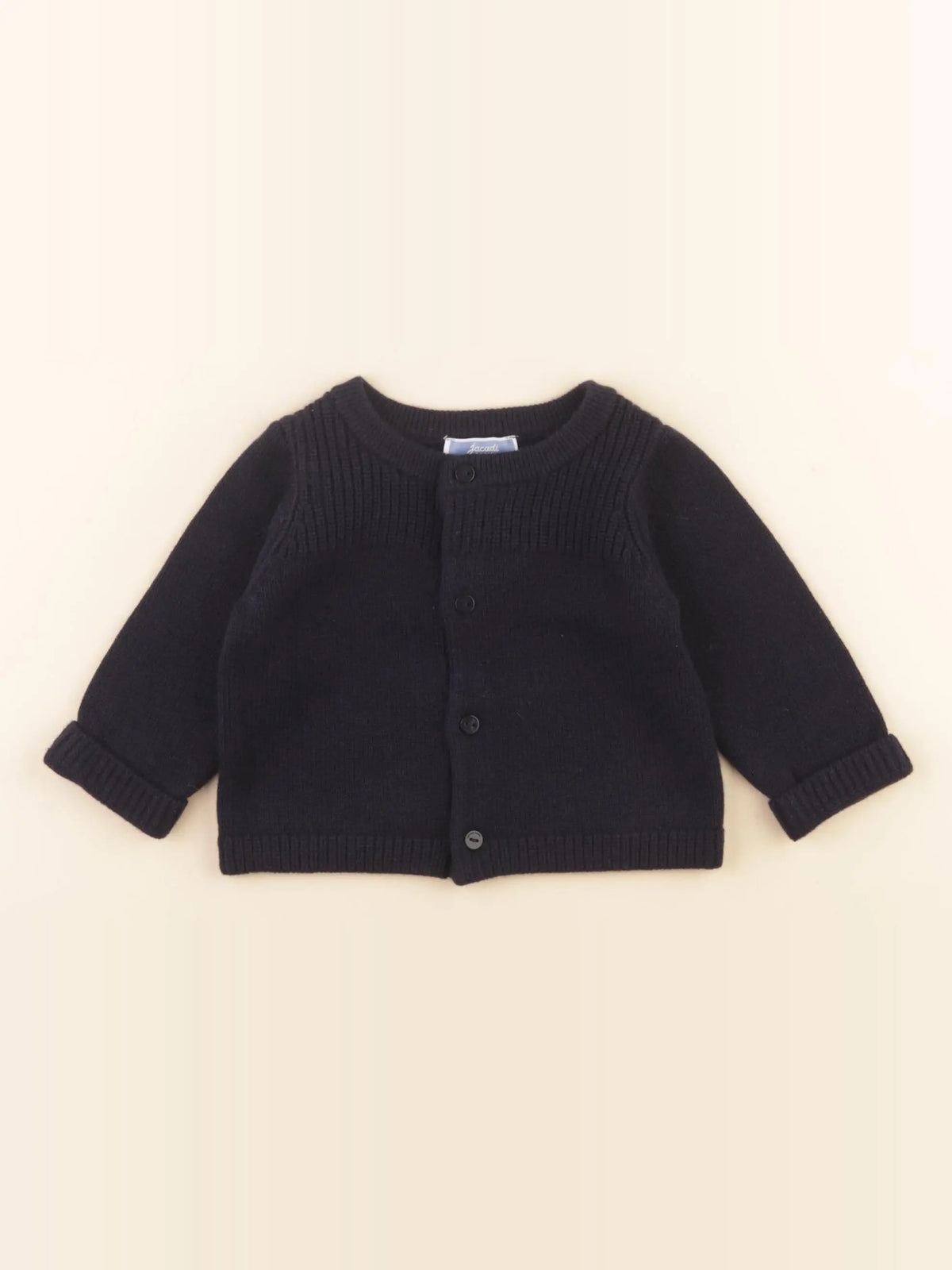 Jacadi - gilet bleu - 6 mois