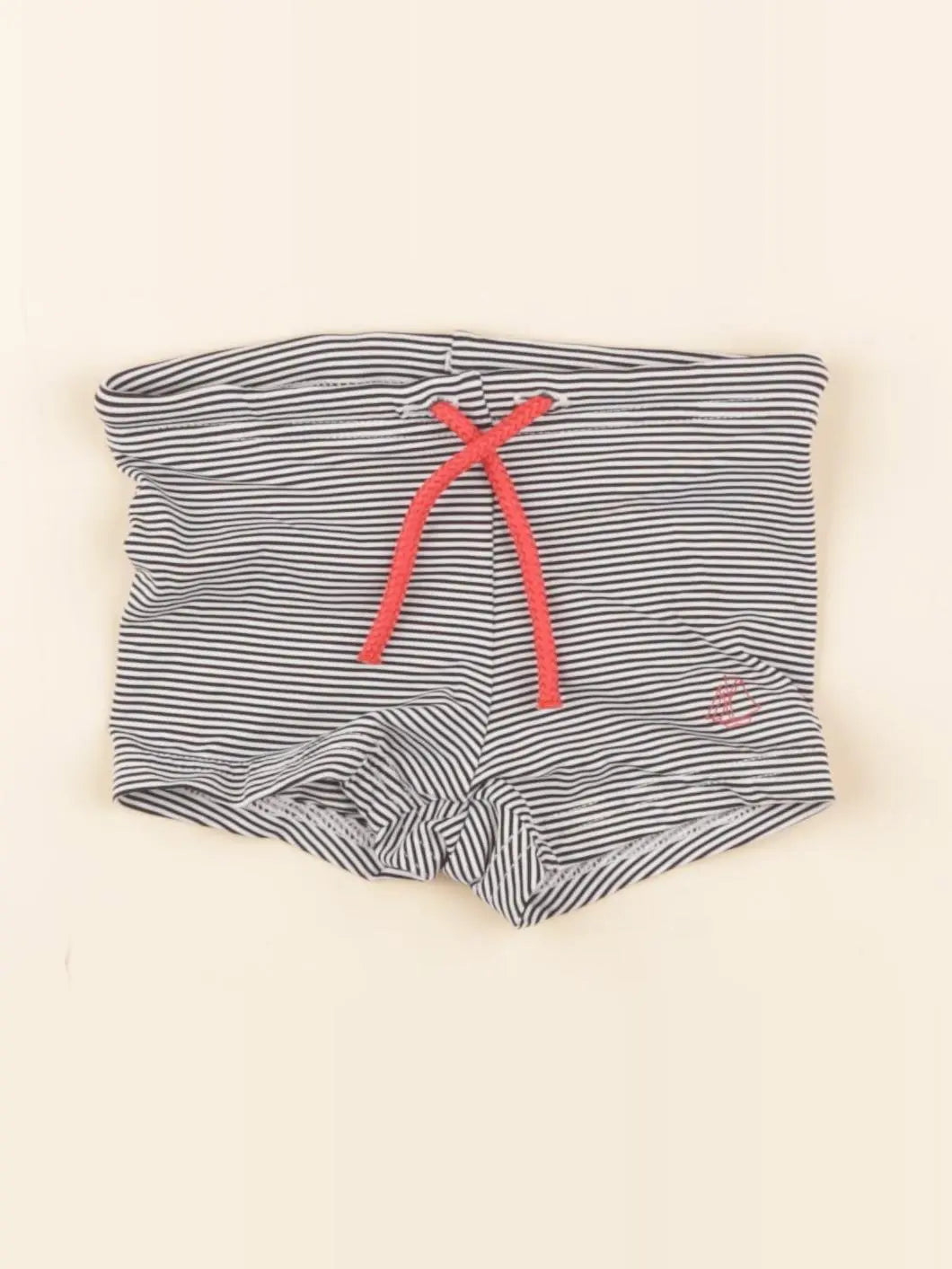 Petit Bateau - maillot de bain noir, blanc - 12 mois