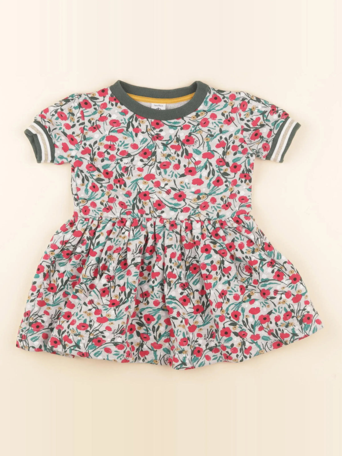 Petit Bateau - robe multicolore - 3 ans