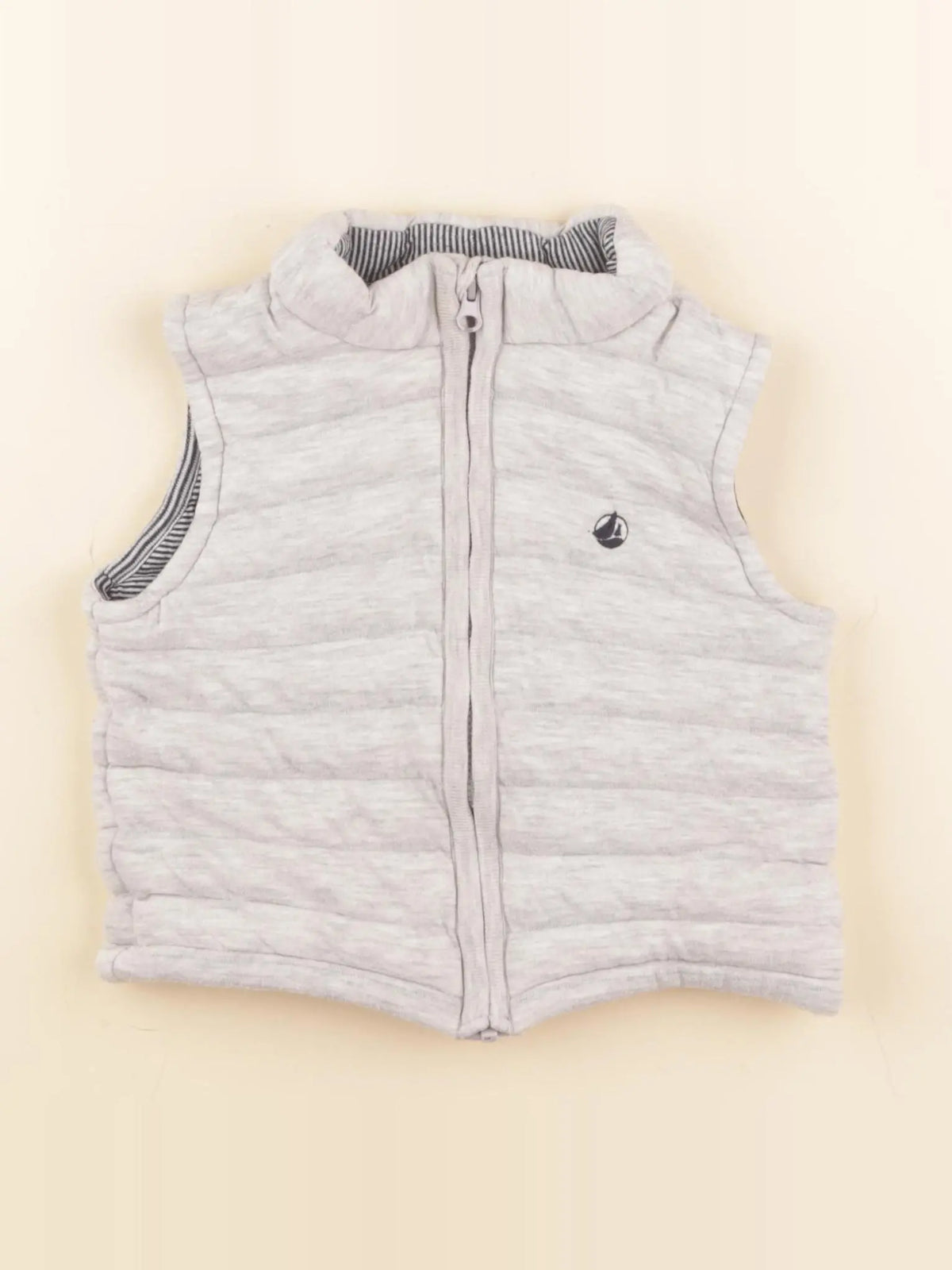 Petit Bateau - gilet gris - 18 mois