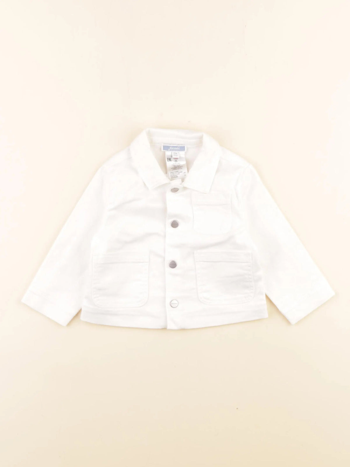 Jacadi - veste blanc - 12 mois