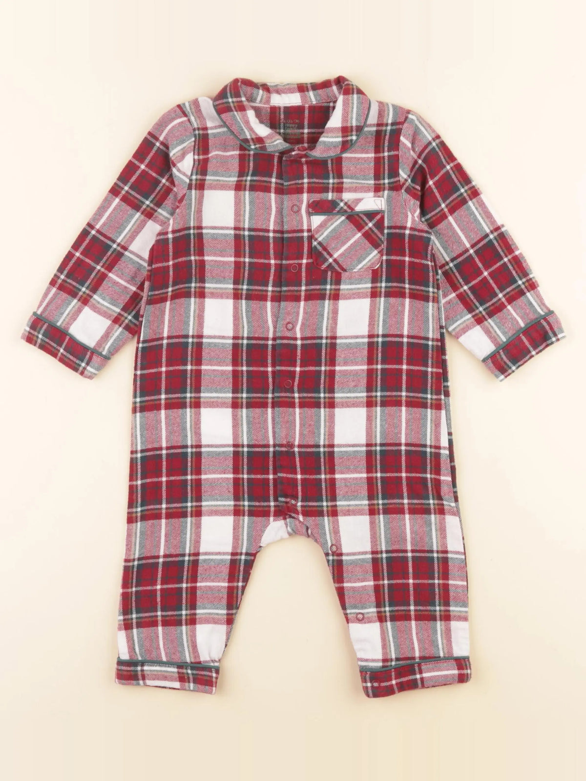 Vertbaudet - pyjama coton multicolore - 12 mois