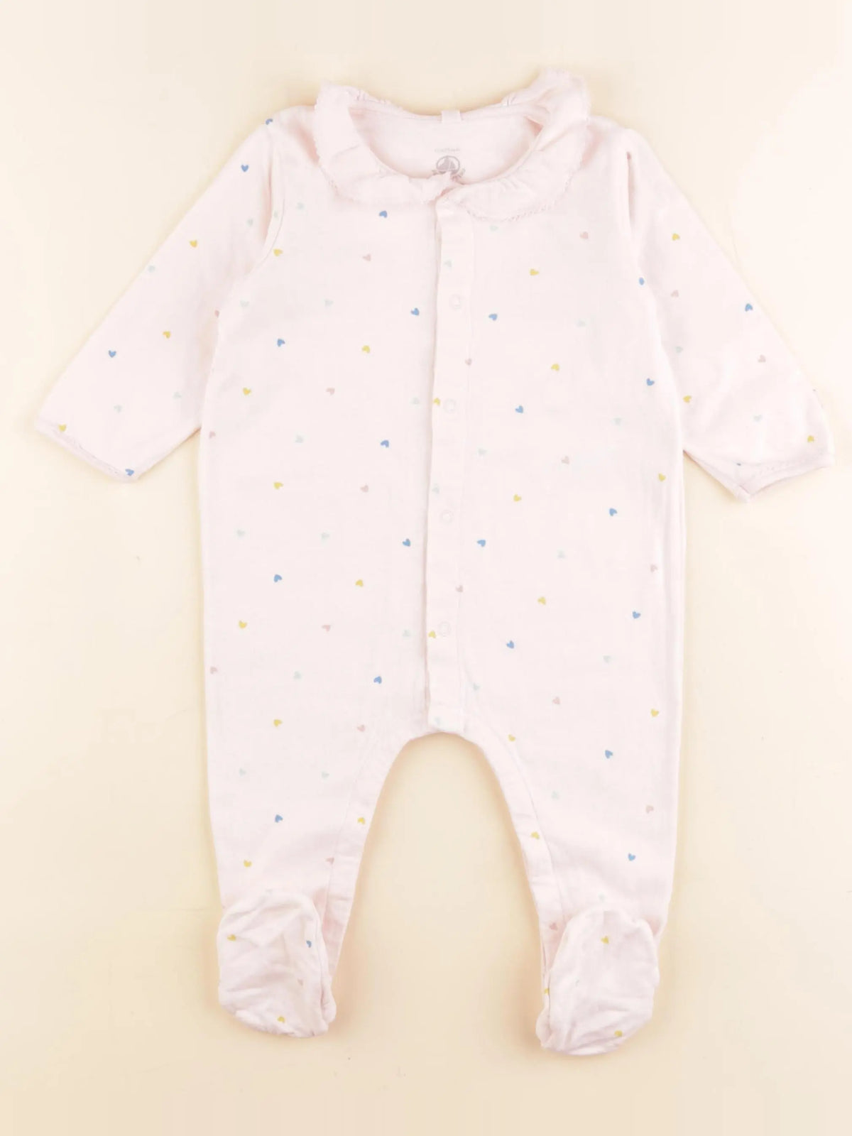 Petit Bateau - pyjama coton rose - 12 mois