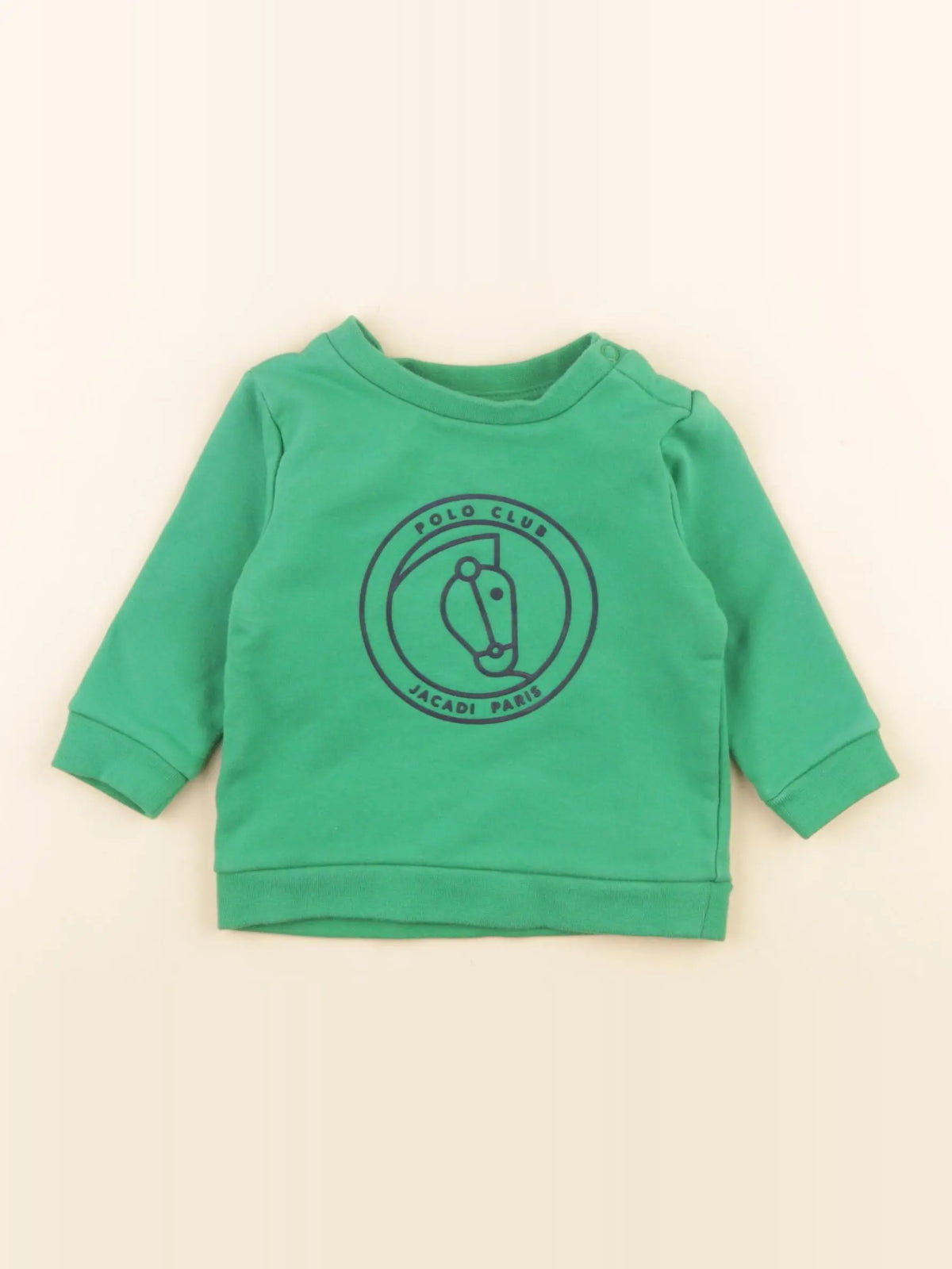 Jacadi - sweat vert - 6 mois