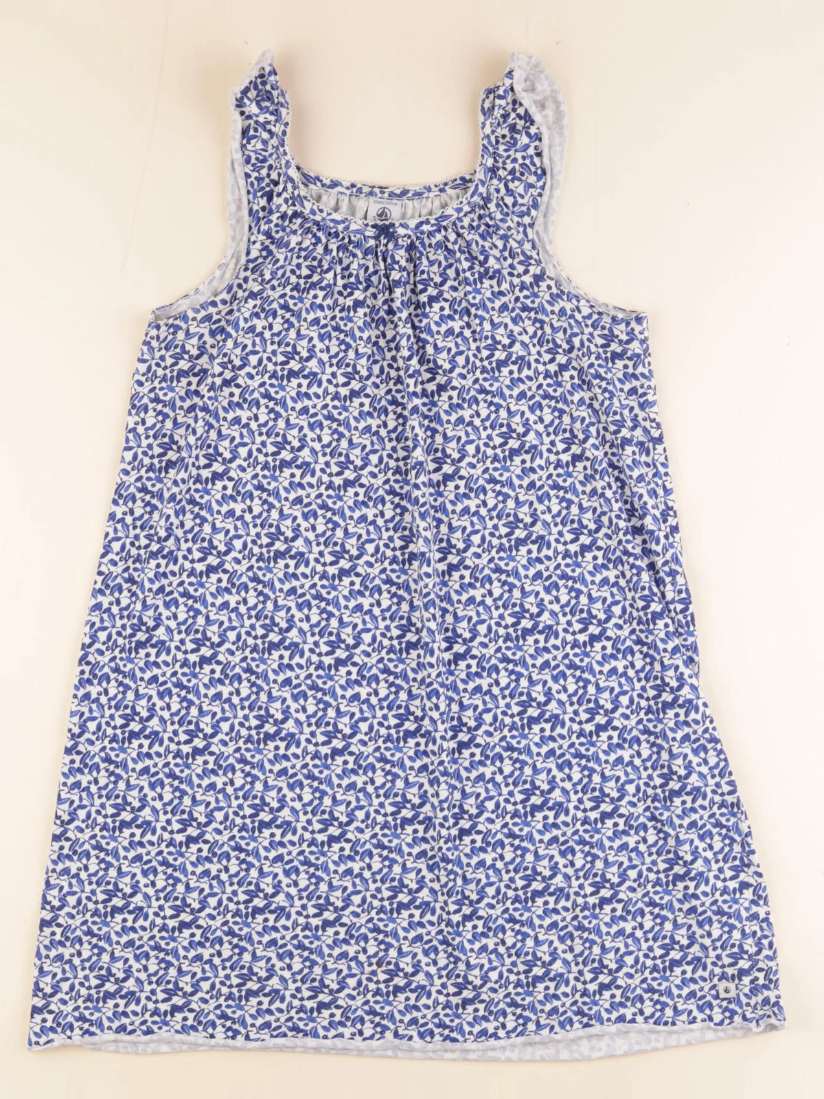 Petit Bateau - robe blanc, bleu - 10 ans