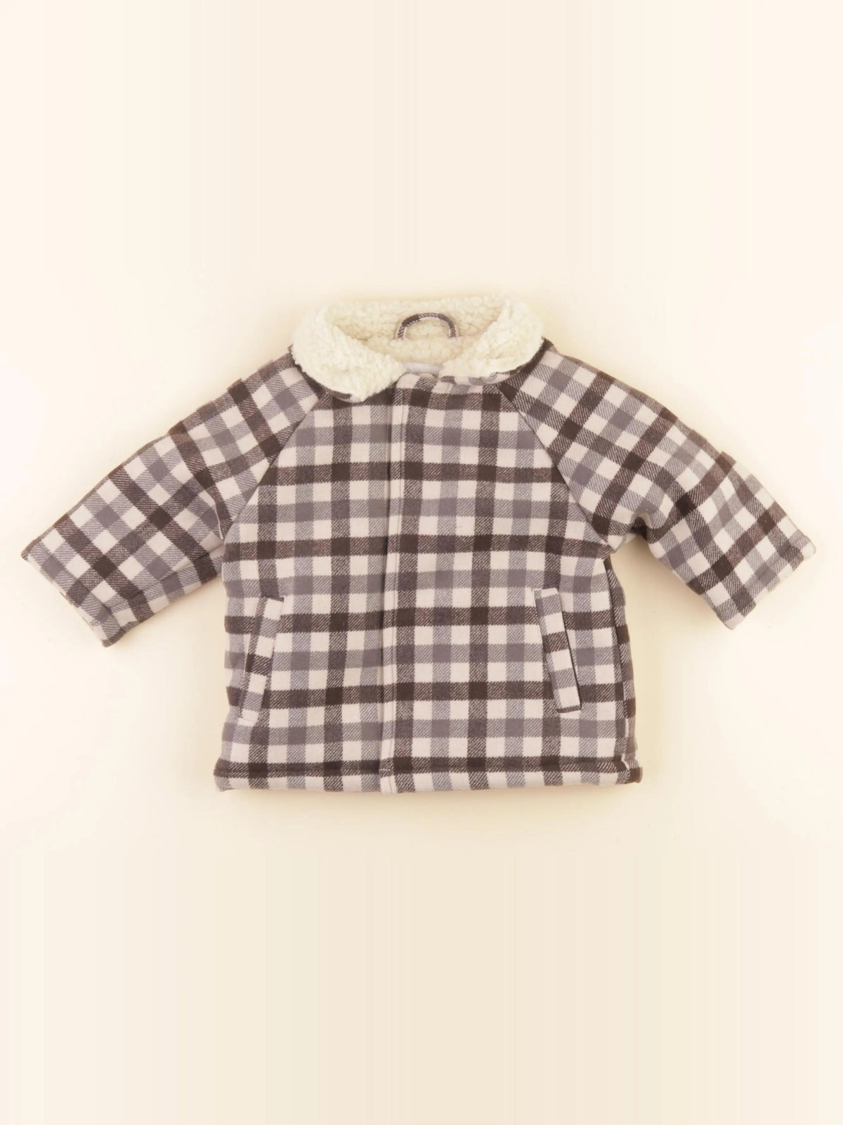 Vertbaudet - manteau gris - 6 mois