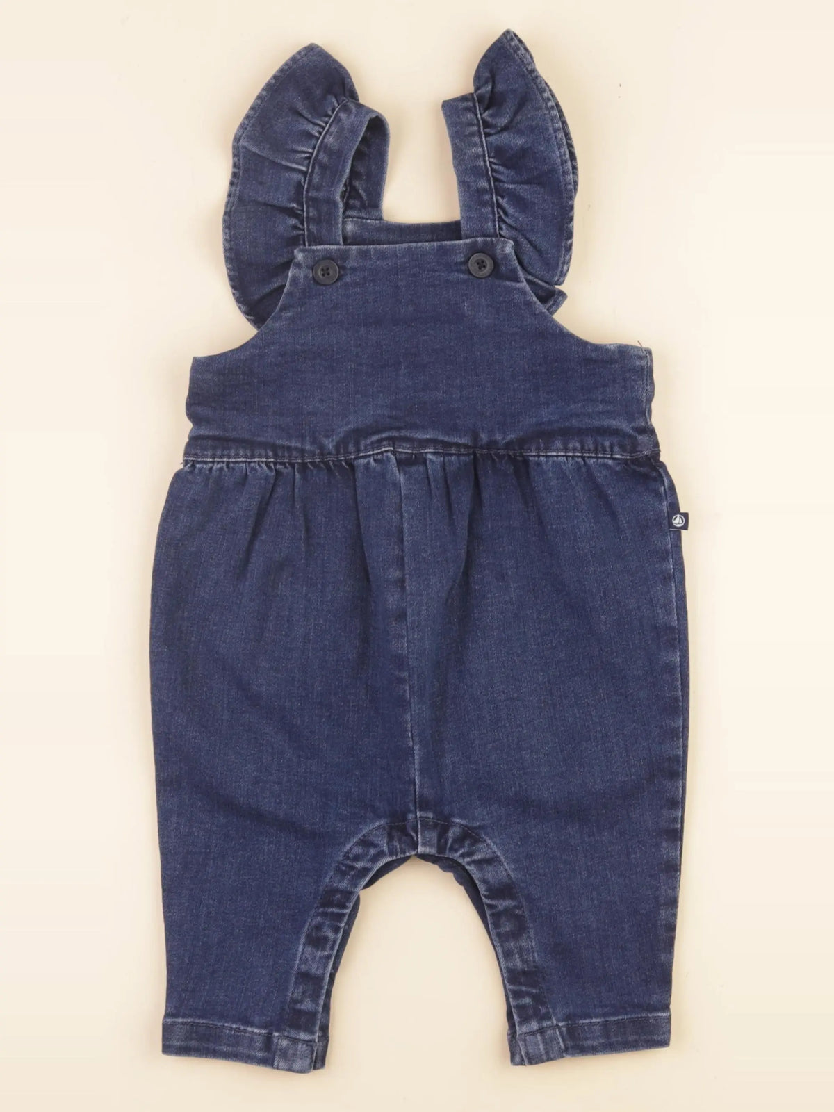 Petit Bateau - salopette bleu - 12 mois