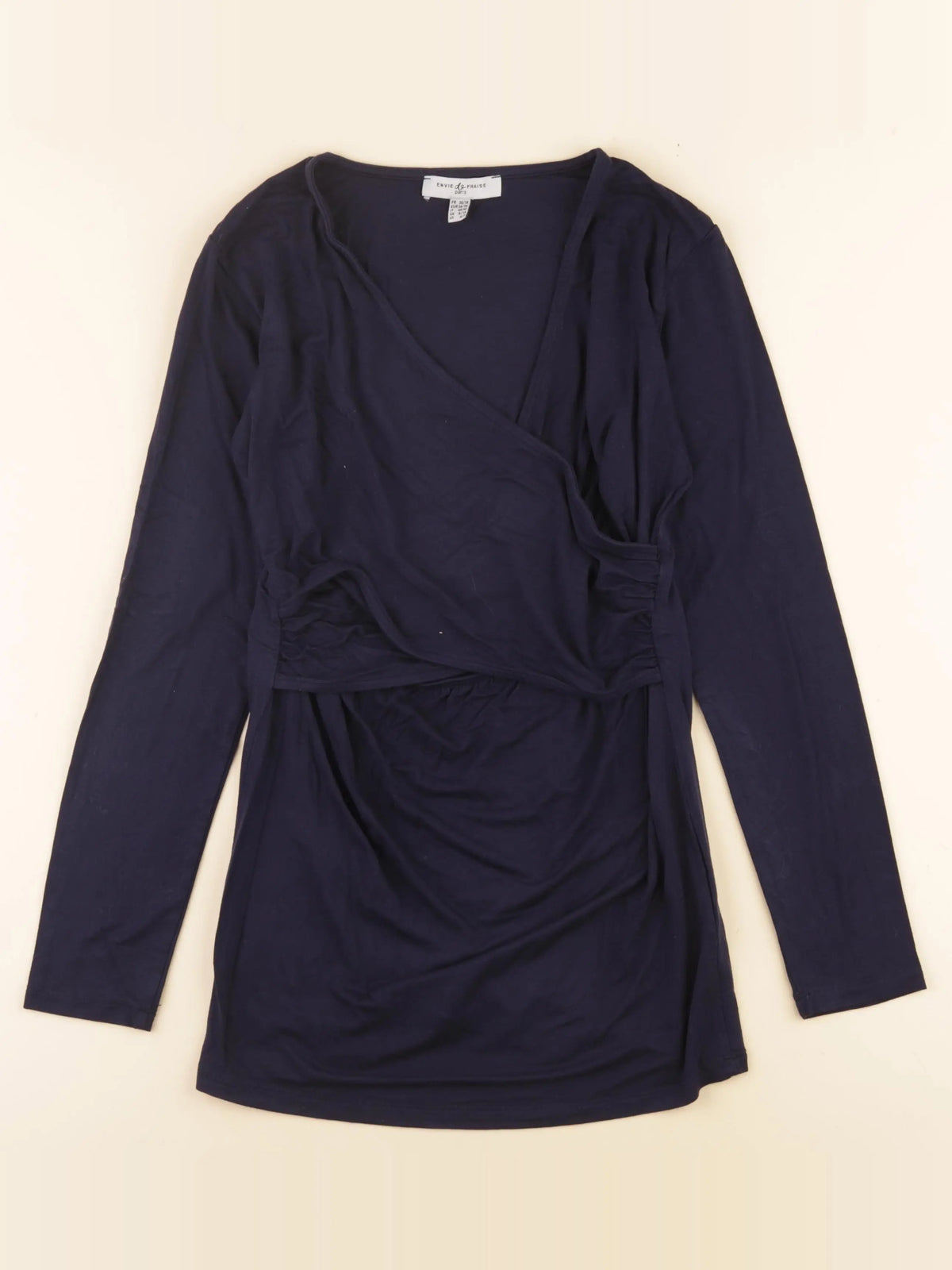 Envie de fraise - tee-shirt grossesse, allaitement bleu - 36 à 38