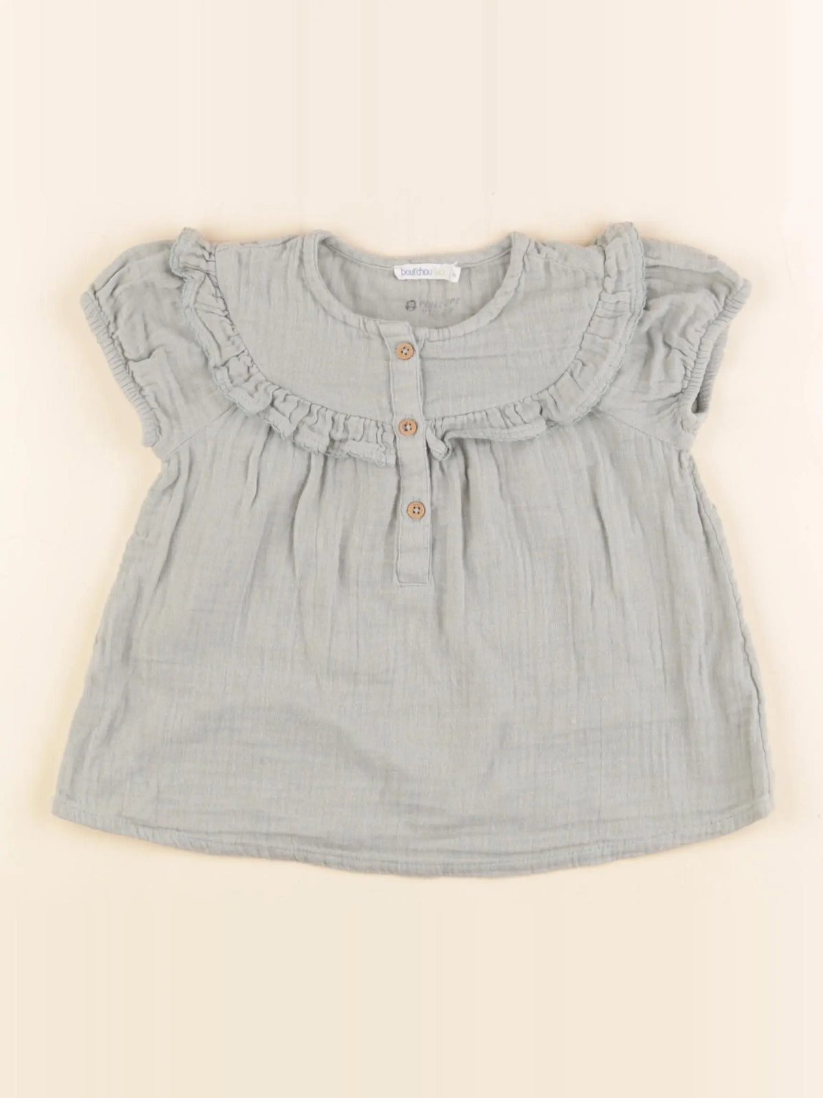Boutchou - blouse vert - 18 mois