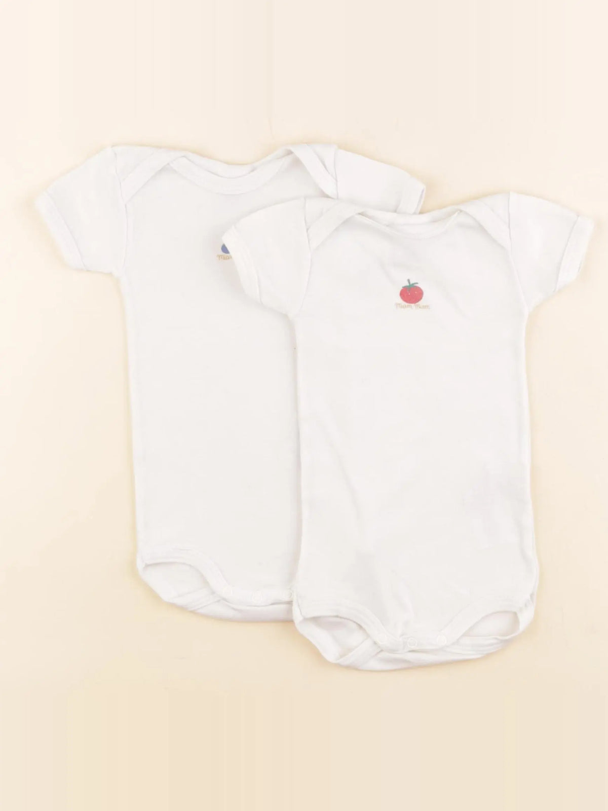 Petit Bateau - lot de 2 bodies en coton blanc - 3 mois