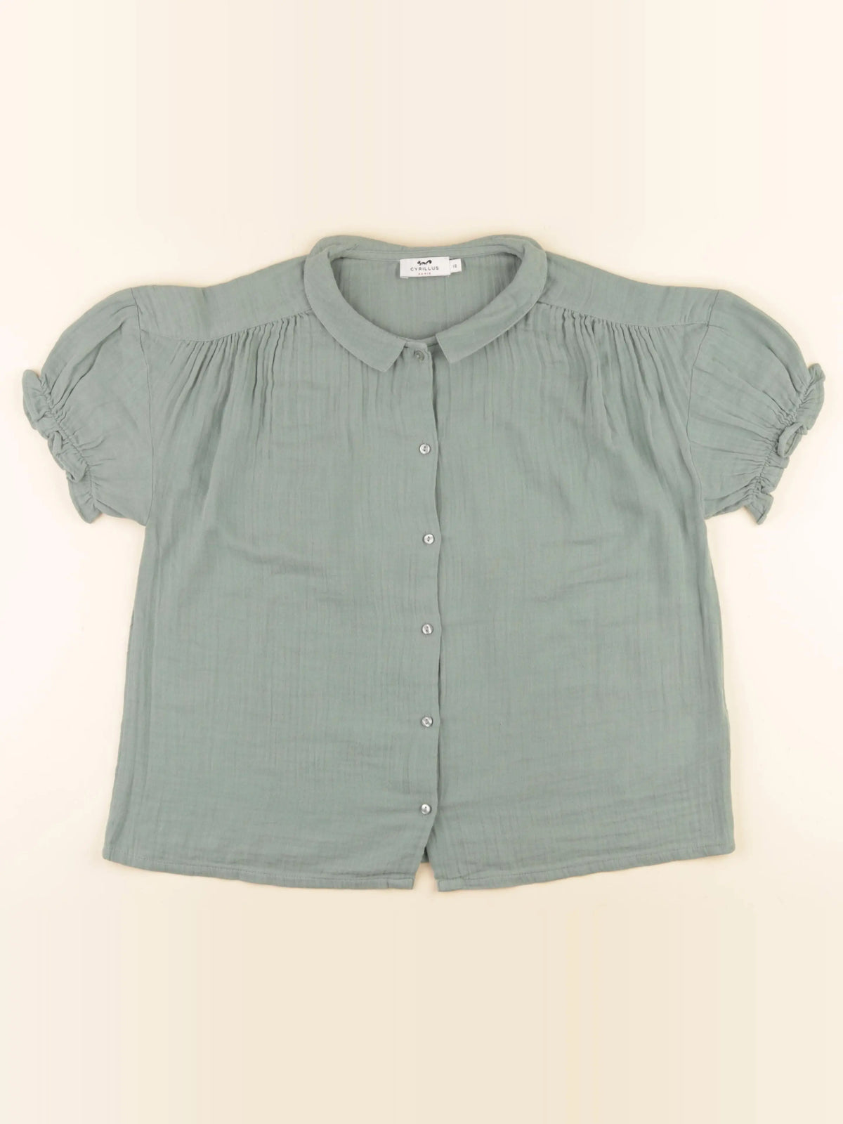Cyrillus - blouse vert - 12 ans