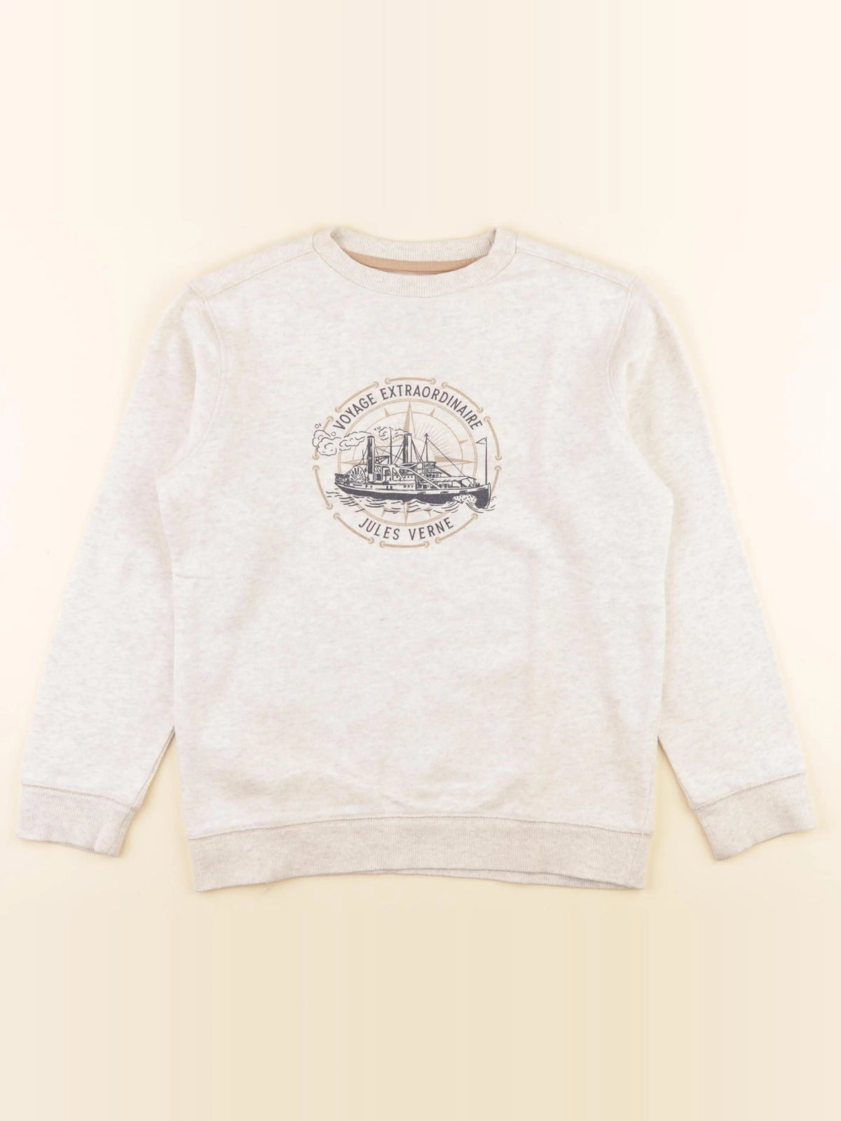 Cyrillus - sweat beige - 10 ans