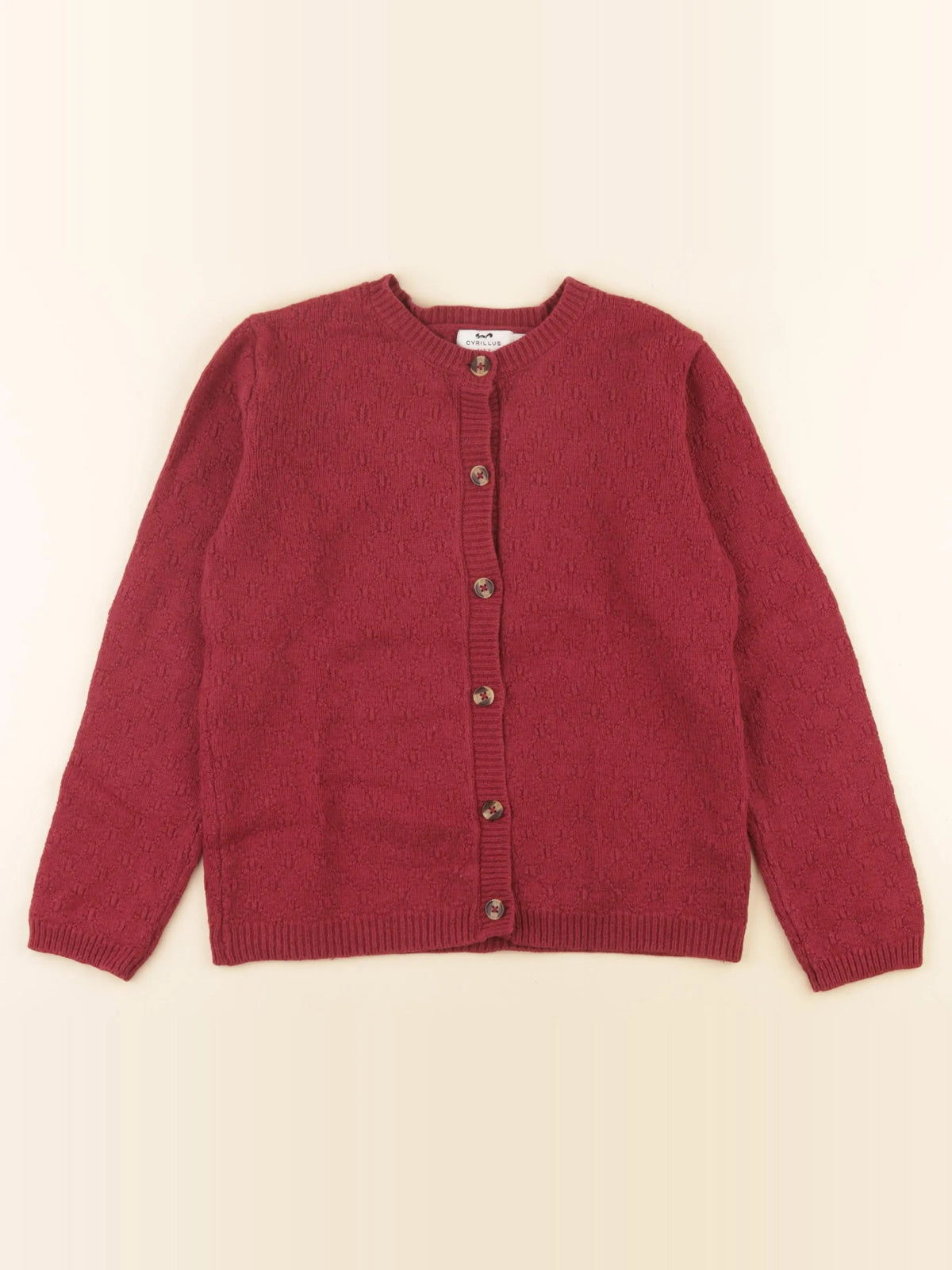 Cyrillus - gilet rouge - 12 ans