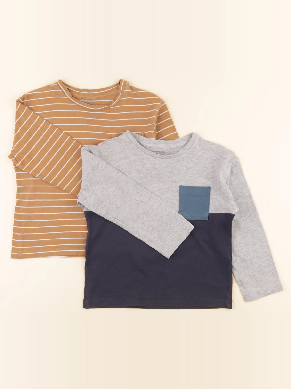 Vertbaudet - lot de 2 tee-shirts multicolore - 5 ans