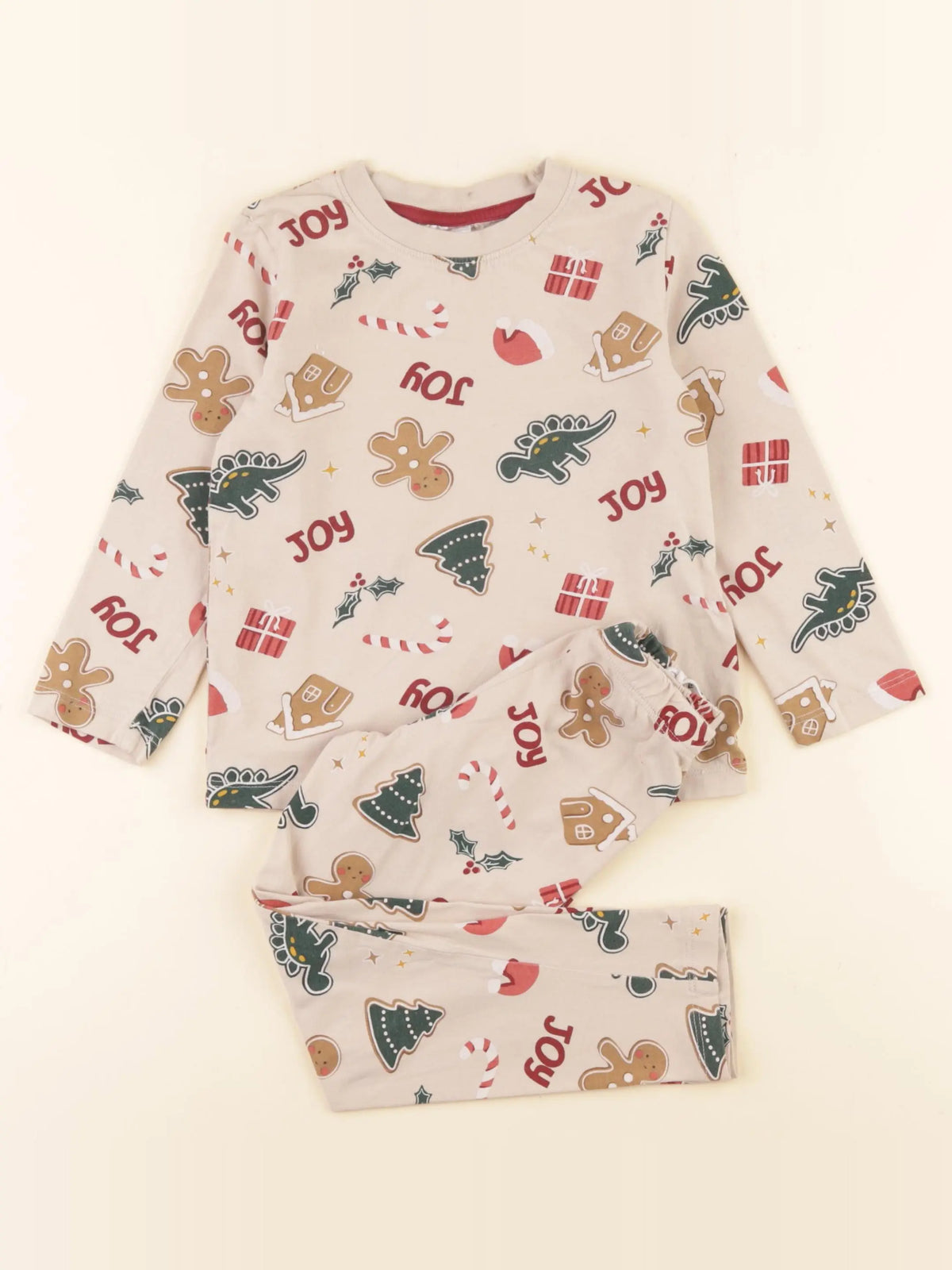 H&M - pyjama coton beige - 2/4 ans