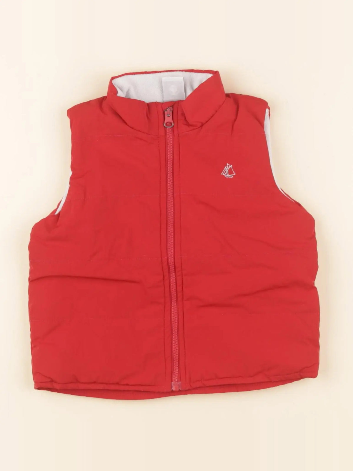 Petit Bateau - doudoune rouge - 12 mois