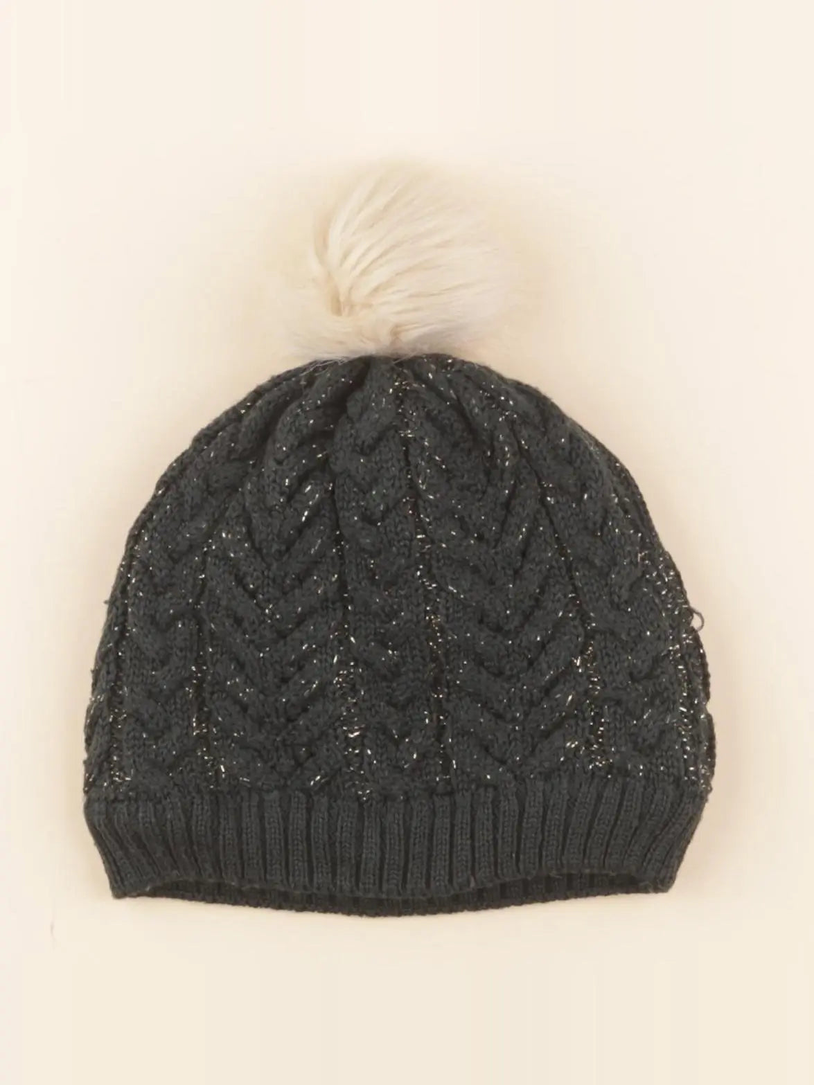 Petit Bateau - bonnet vert, or - 6/8 ans
