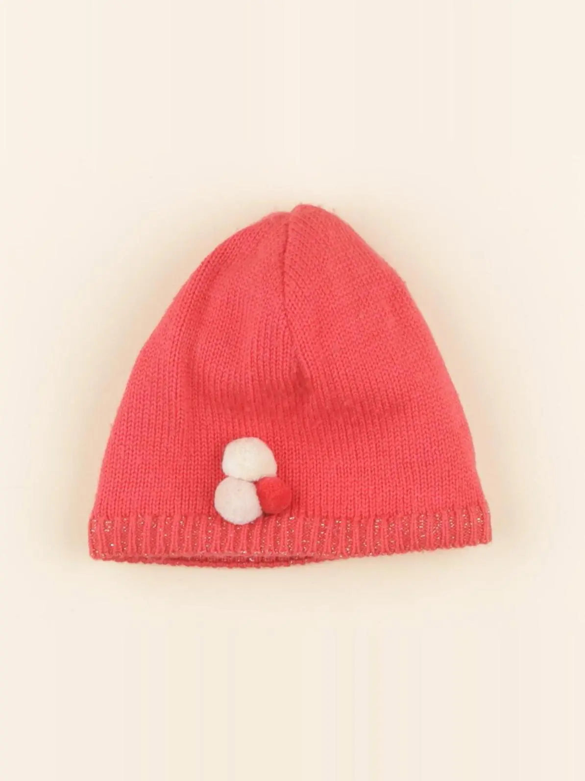 Petit Bateau - bonnet rose - 6/8 ans