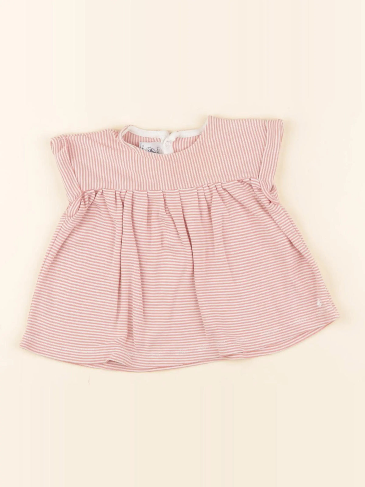 Petit Bateau - tee-shirt rose - 6 mois