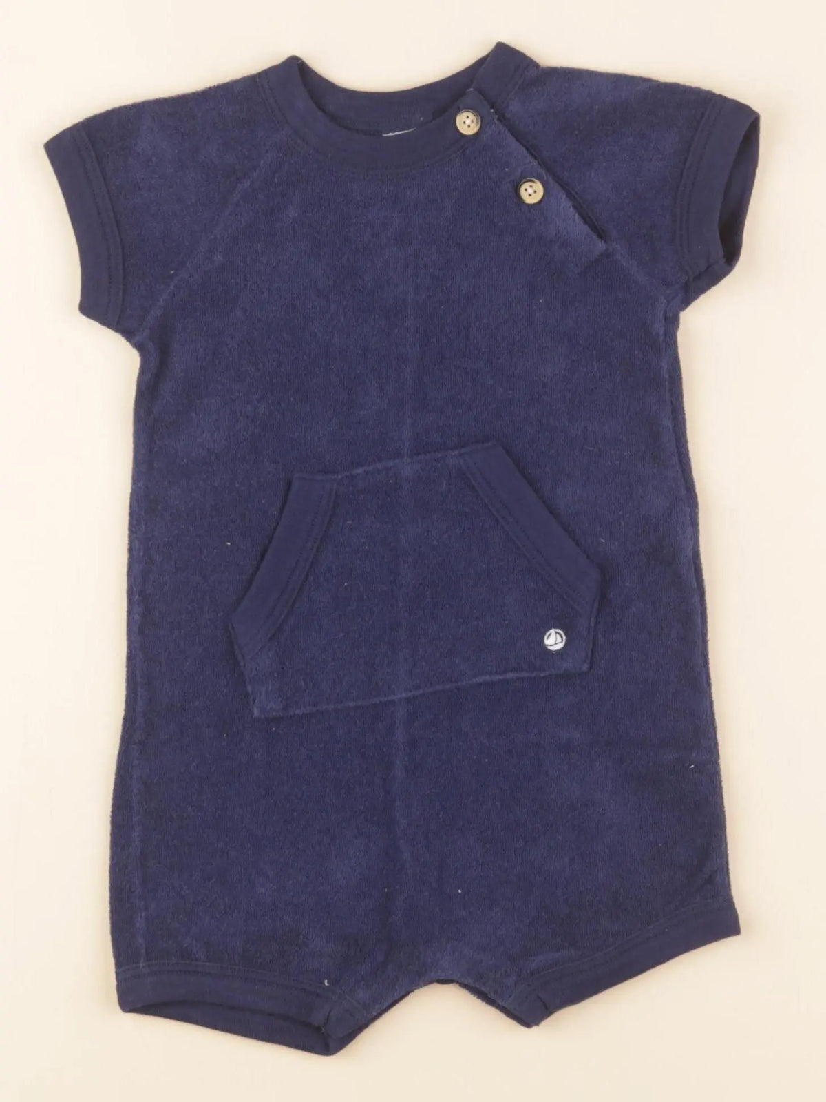 Petit Bateau - combinaison bleu - 6 mois