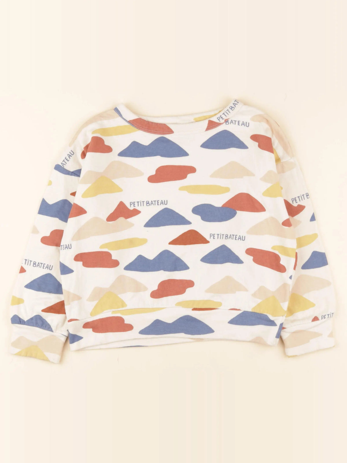 Petit Bateau - sweat multicolore - 6 ans