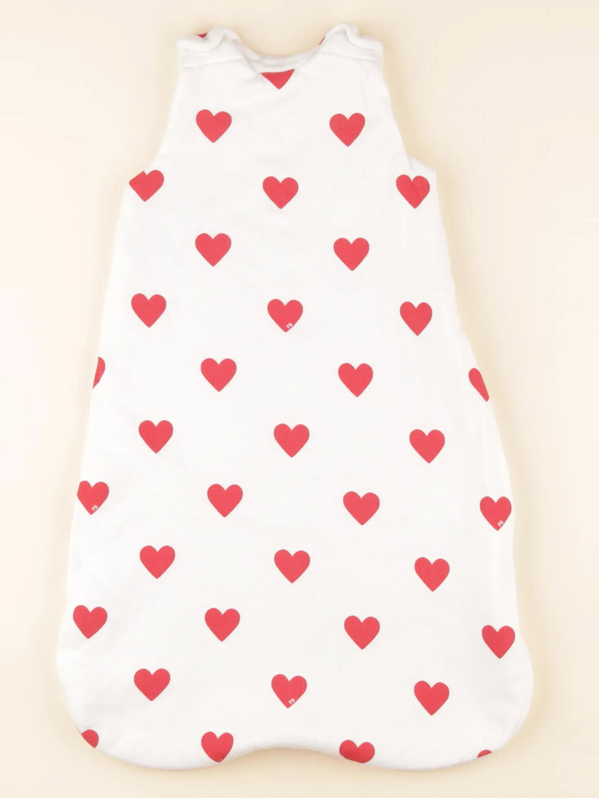 Petit Bateau - gigoteuse rouge, blanc - 0/6 mois