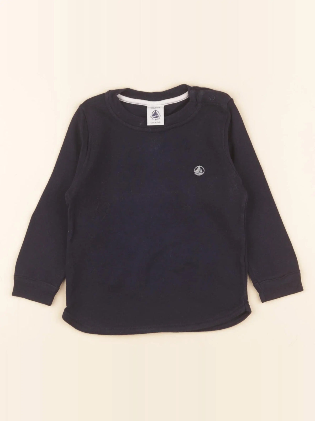 Petit Bateau - tee-shirt bleu - 18 mois