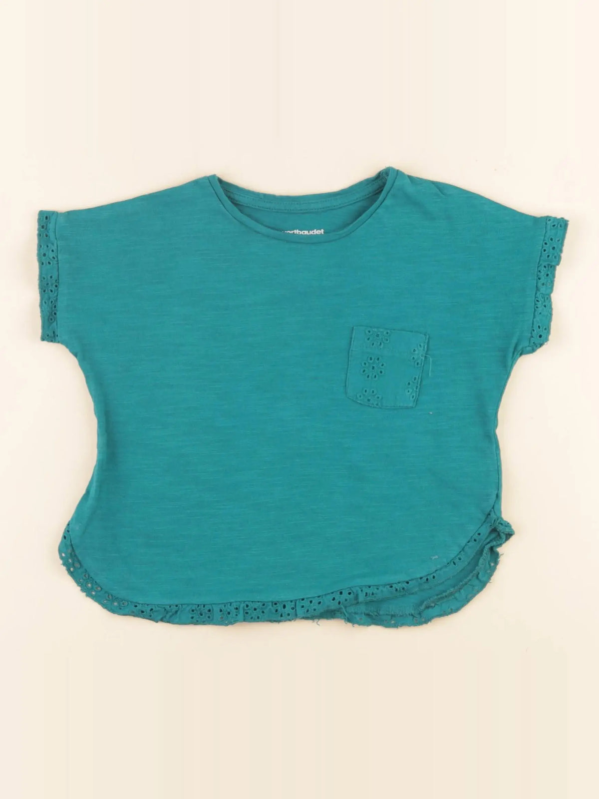 Vertbaudet - tee-shirt bleu - 2 ans