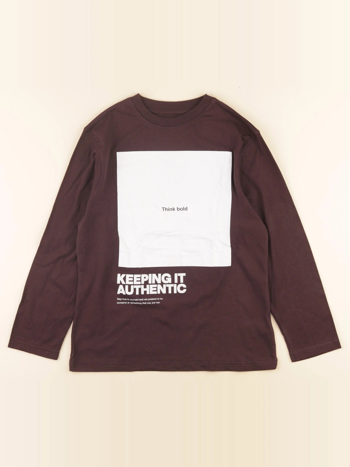 Zara - tee-shirt marron - 9/10 ans
