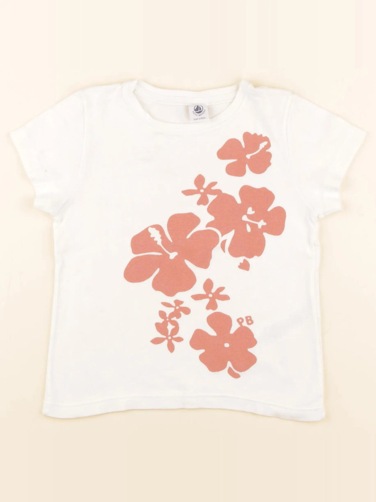 Petit Bateau - tee-shirt blanc - 6 ans