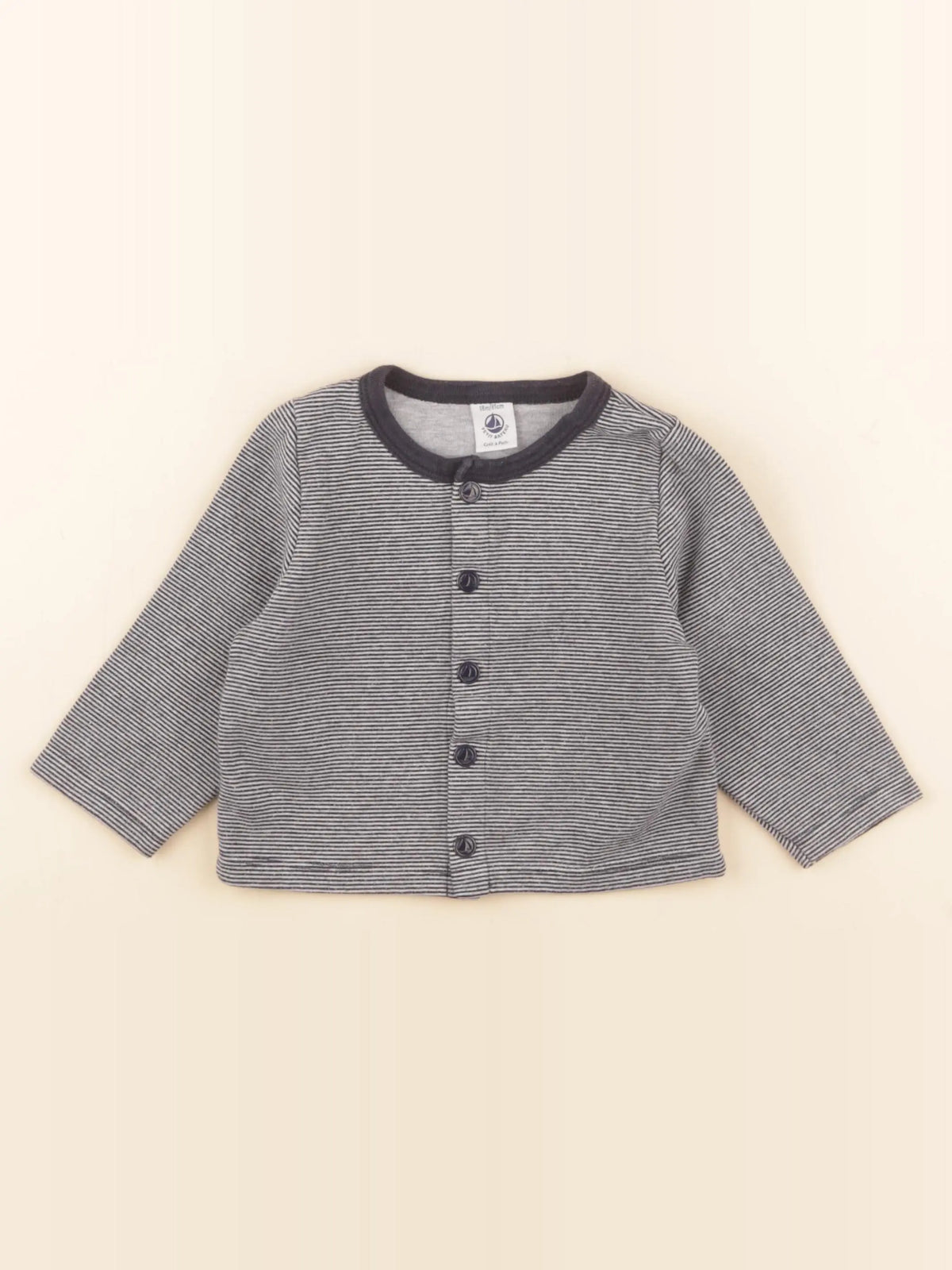 Petit Bateau - gilet bleu - 18 mois