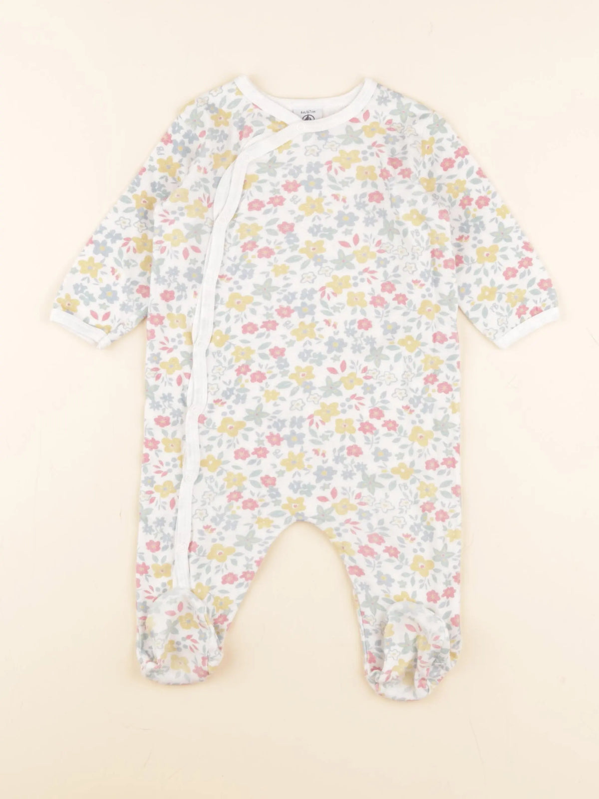 Petit Bateau - pyjama coton multicolore - 6 mois