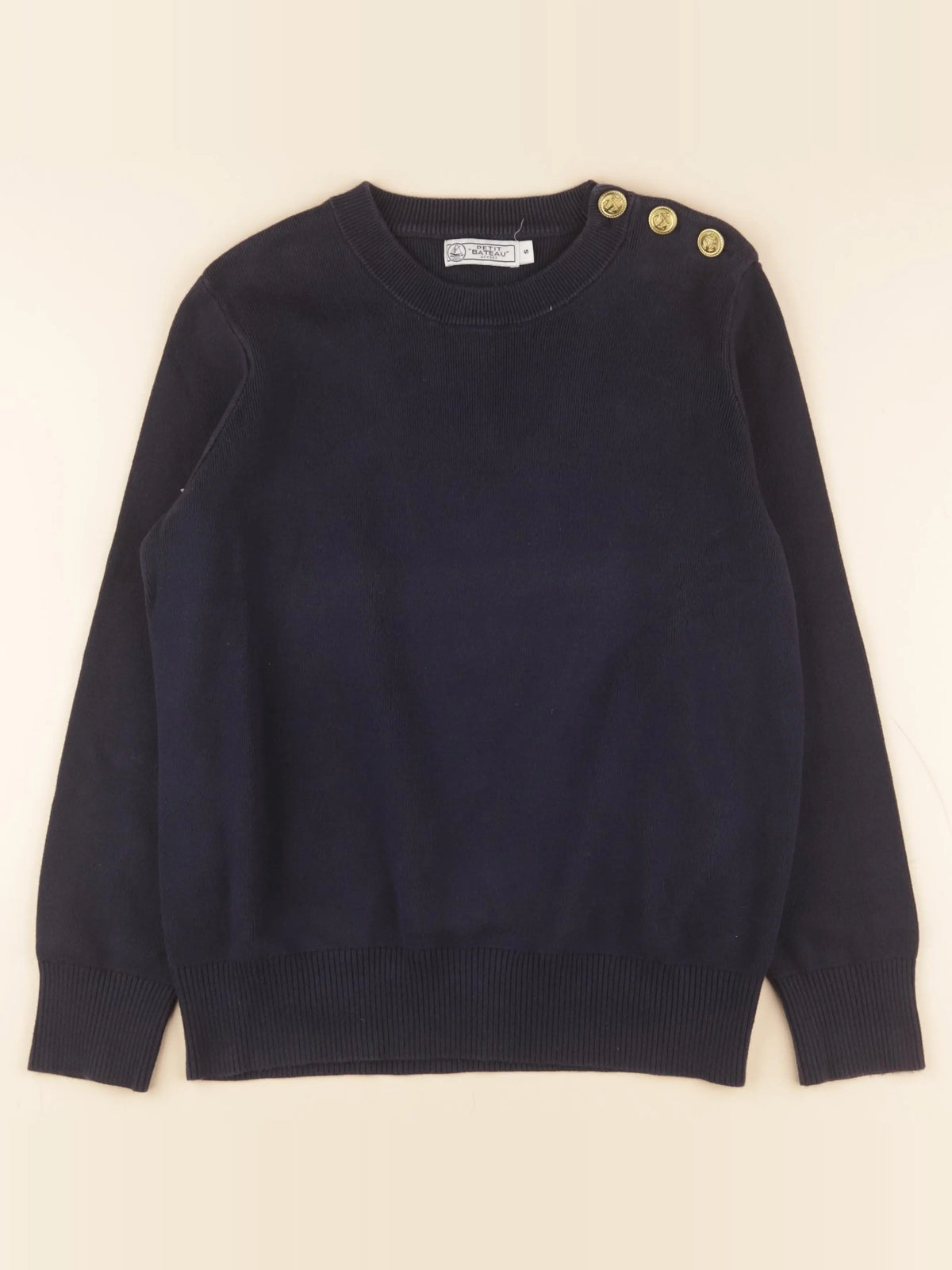Petit Bateau - pull bleu - 16 ans