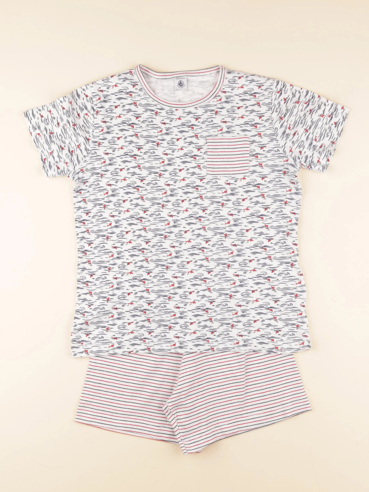 Petit Bateau - pyjama coton multicolore - 12 ans