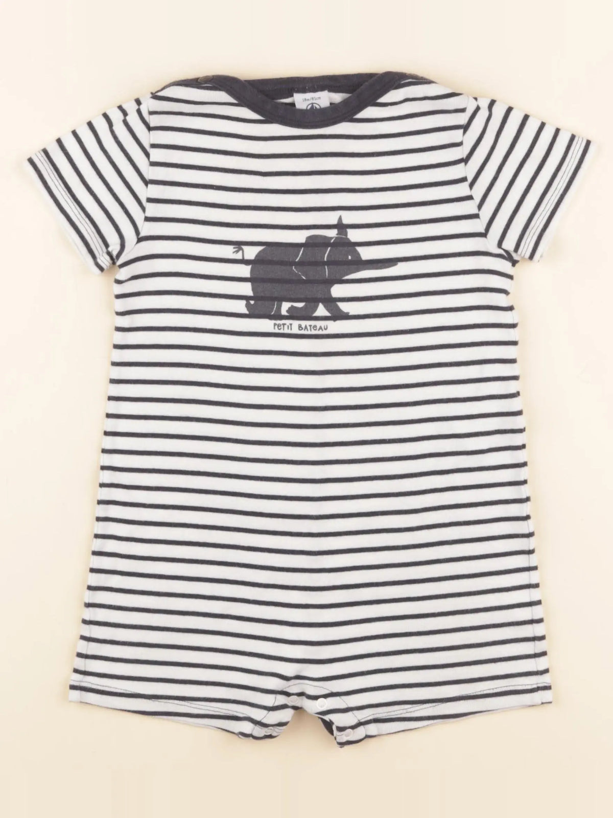 Petit Bateau - combinaison bleu - 18 mois