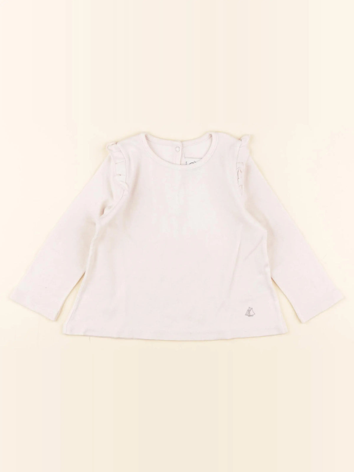 Petit Bateau - tee-shirt beige - 18 mois