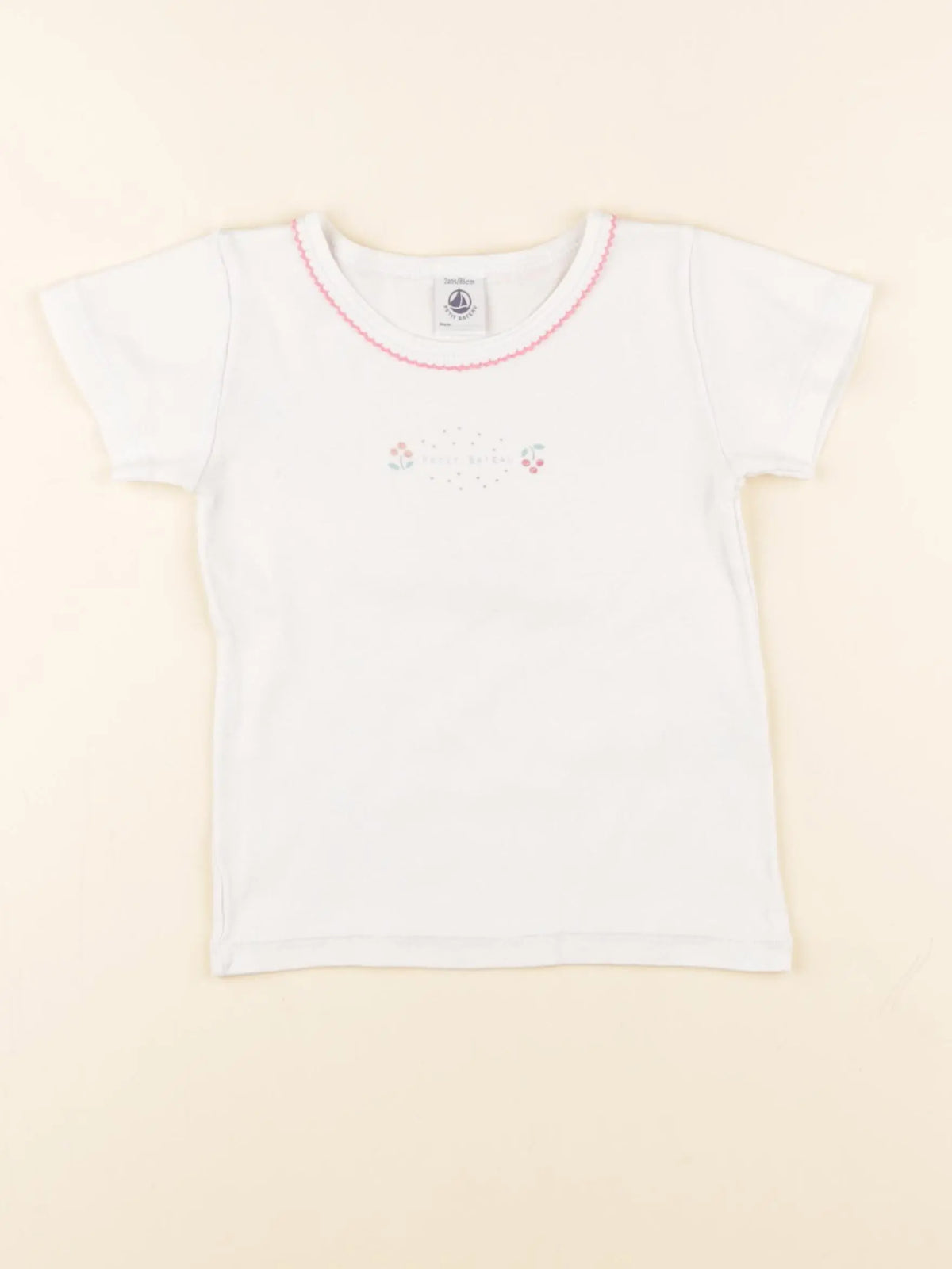 Petit Bateau - maillot de corps blanc - 2 ans