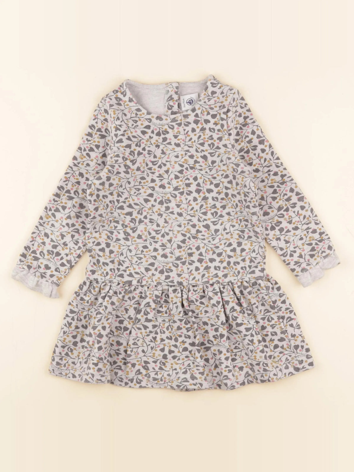 Petit Bateau - robe multicolore - 36 mois