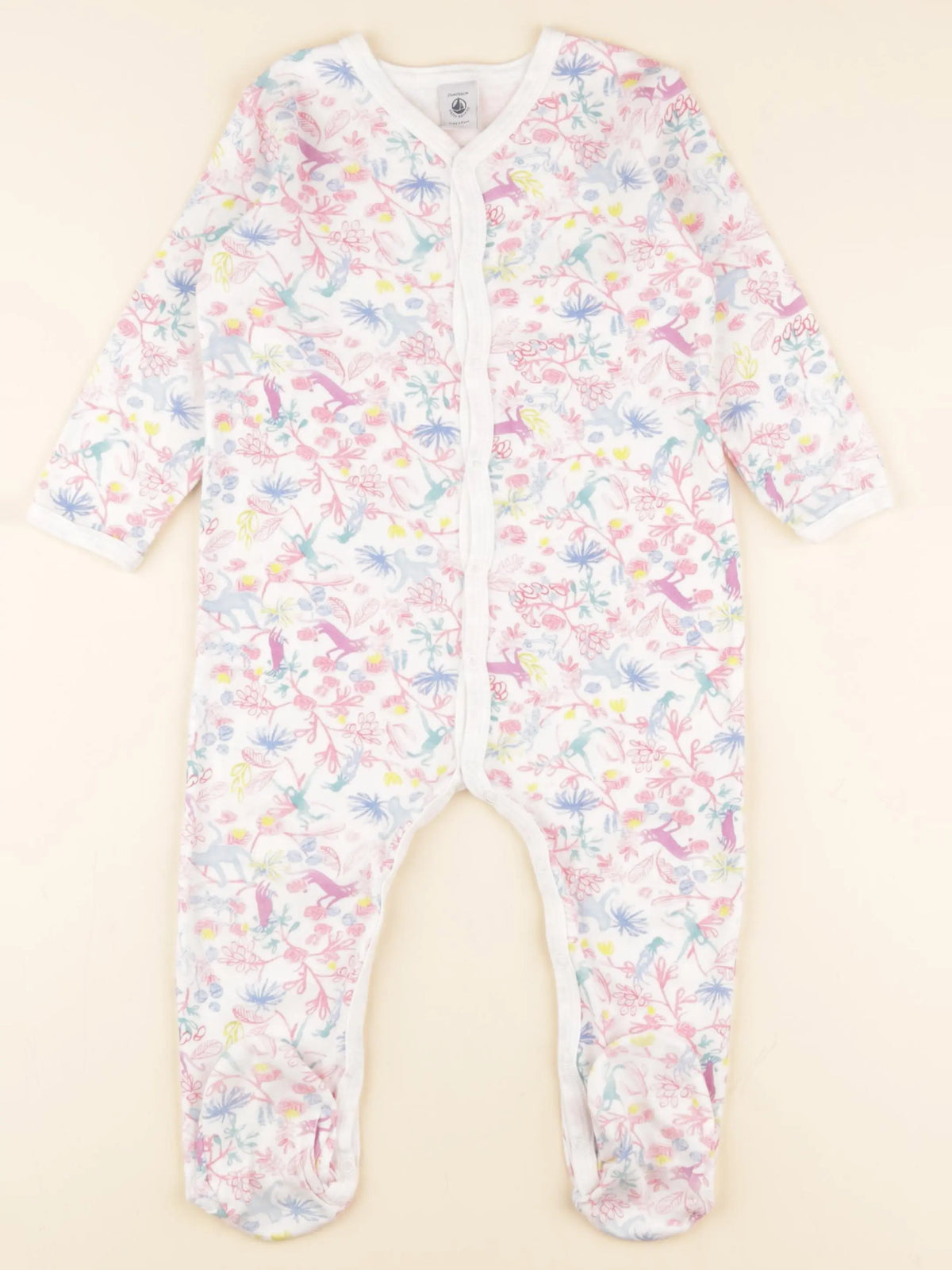 Petit Bateau - pyjama coton multicolore - 24 mois
