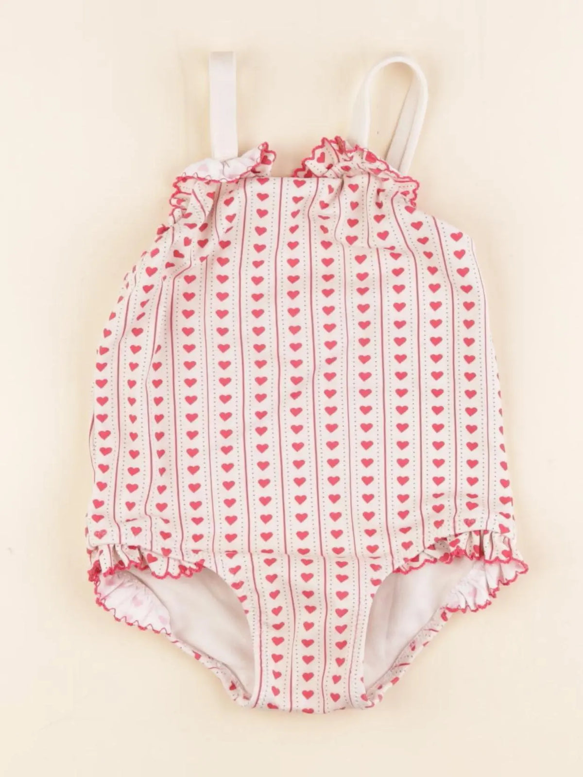 Zara - maillot de bain beige, rouge - 2 ans
