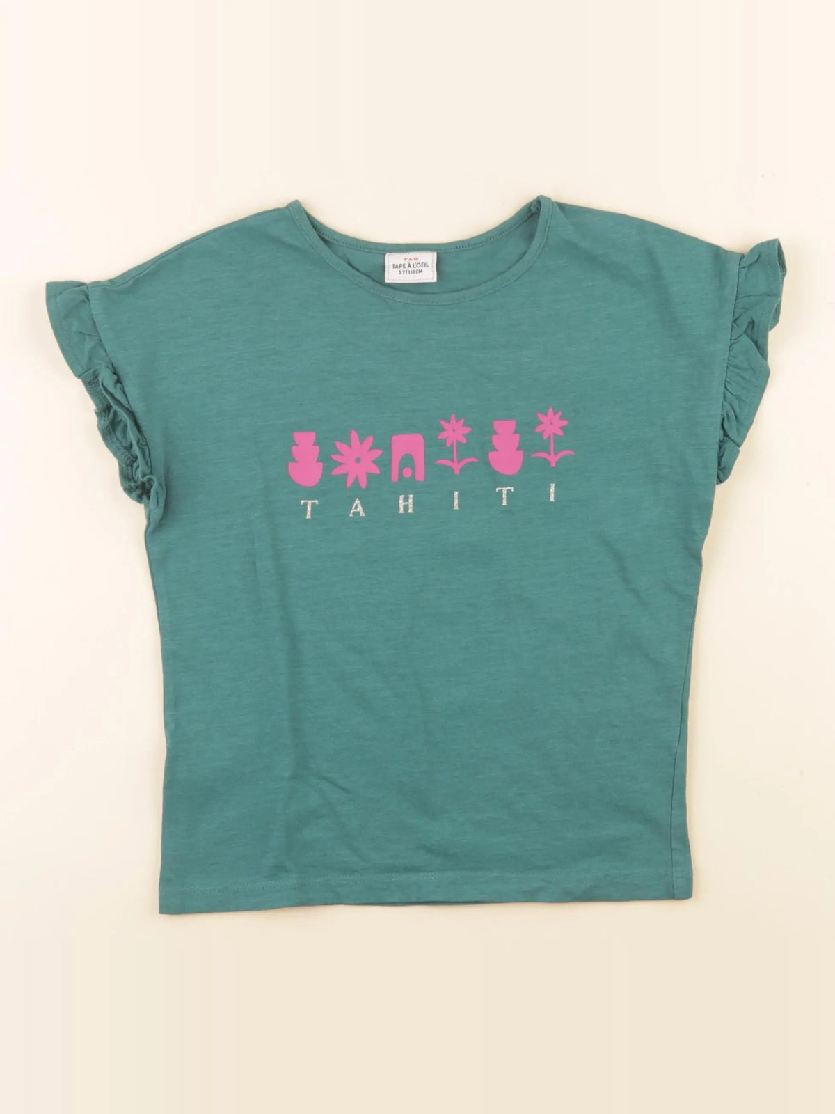 Tape à l'oeil - tee-shirt vert - 5 ans