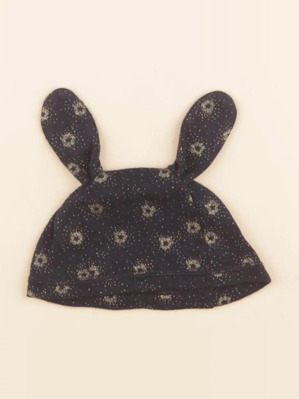 Petit Bateau - bonnet de naissance bleu, or - 3 mois