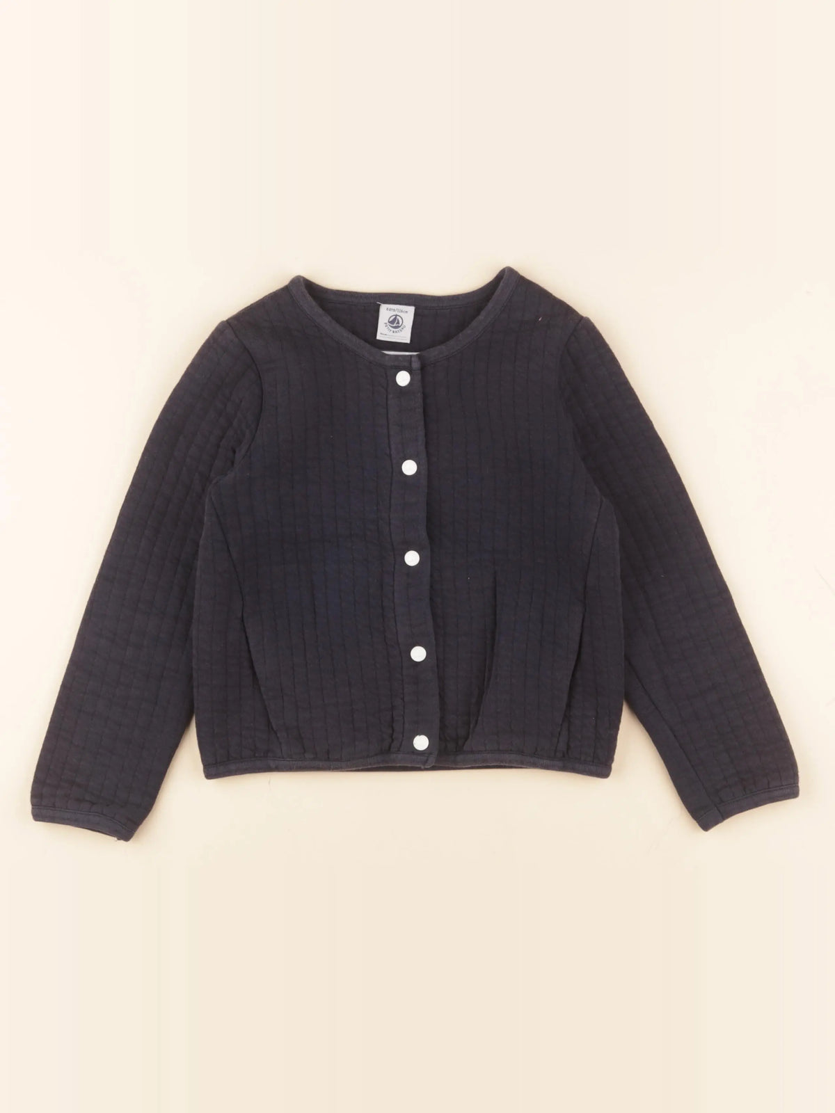 Petit Bateau - sweat bleu - 6 ans