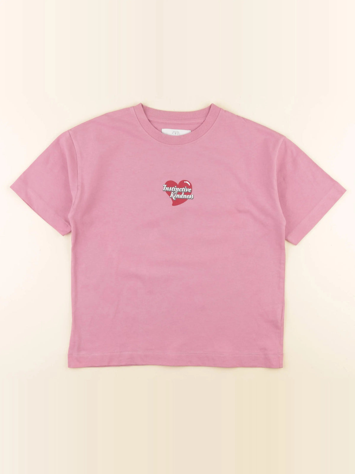 Zara - tee-shirt rose - 8/9 ans