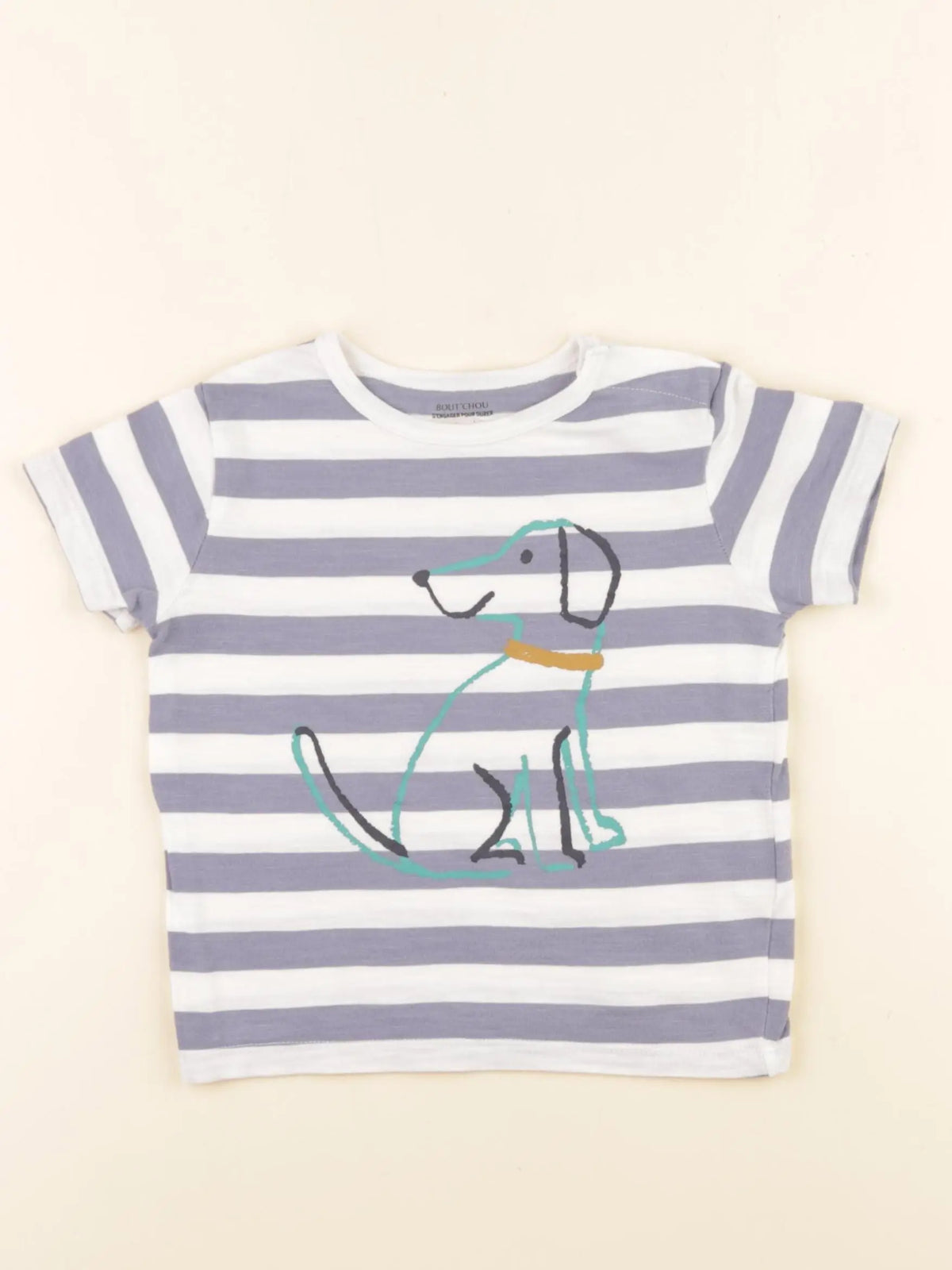 Boutchou - tee-shirt bleu - 24 mois