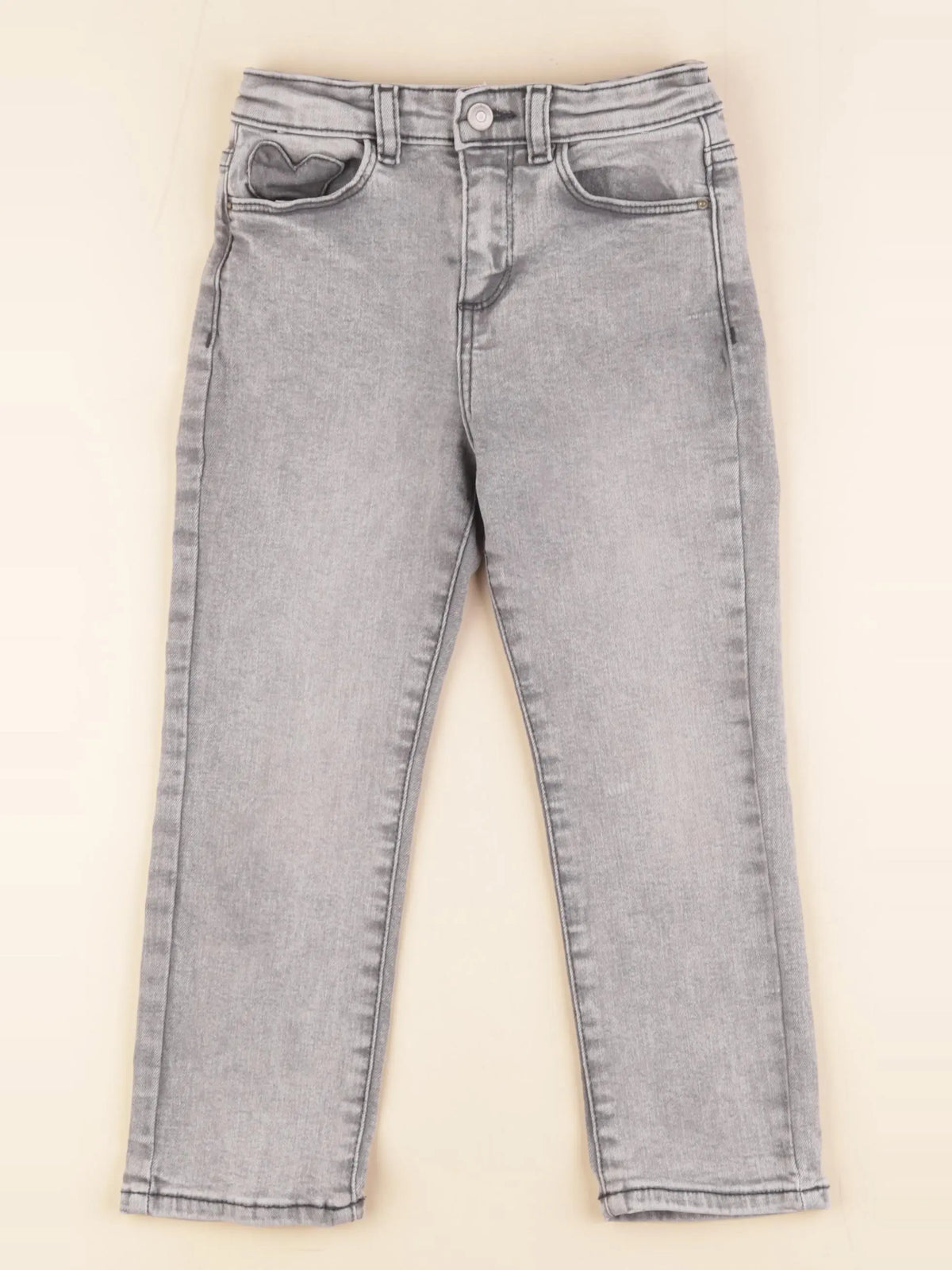 Vertbaudet - jean gris - 6 ans