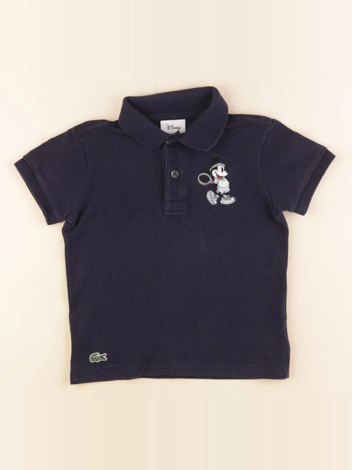 Lacoste - polo bleu - 4 ans